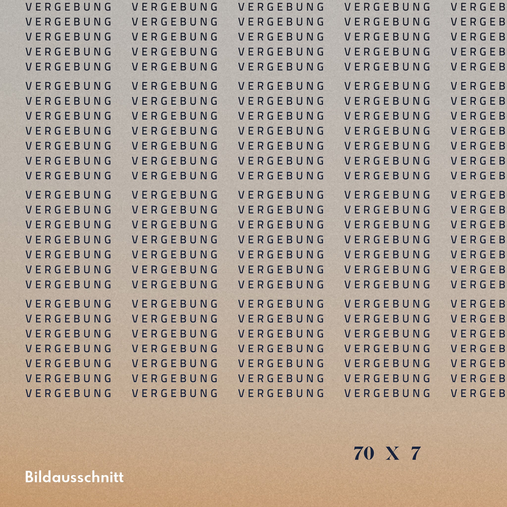 Poster 70x7 Vergebung – So weit wie der Himmel