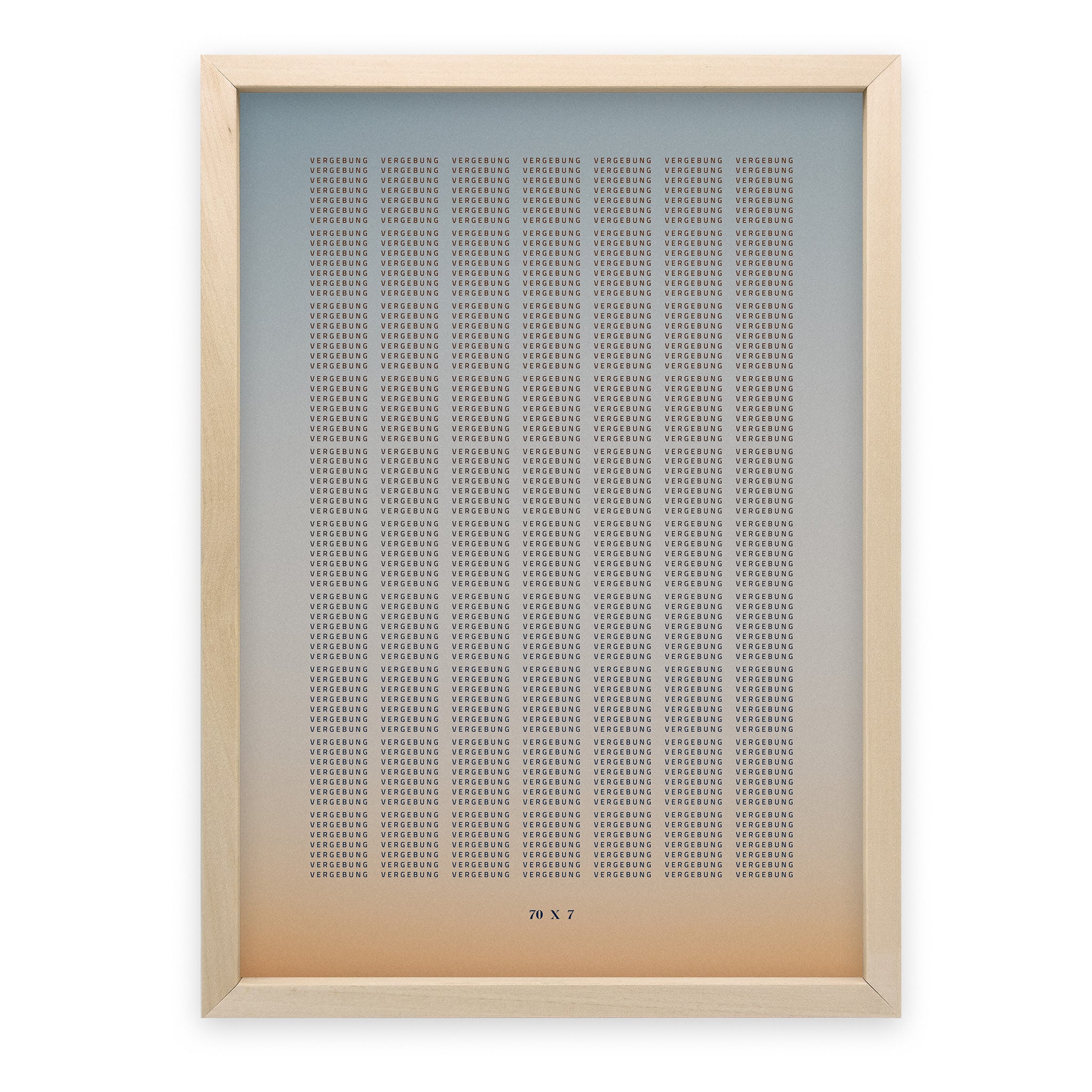 Poster 70x7 Vergebung – So weit wie der Himmel
