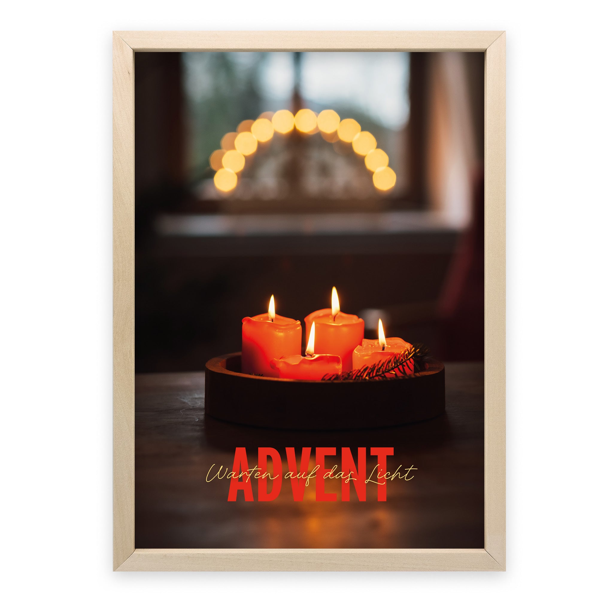 Poster Advent — Warten auf das Licht - Undarstellbar