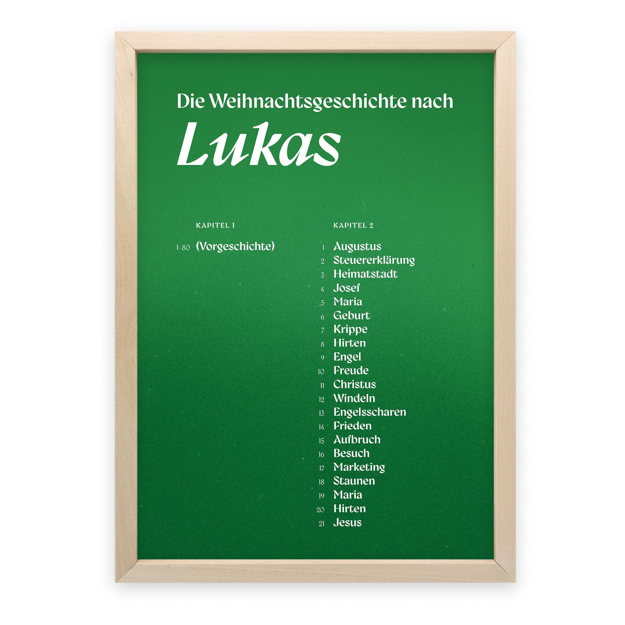 Poster Die Weihnachtsgeschichte nach Lukas - Undarstellbar