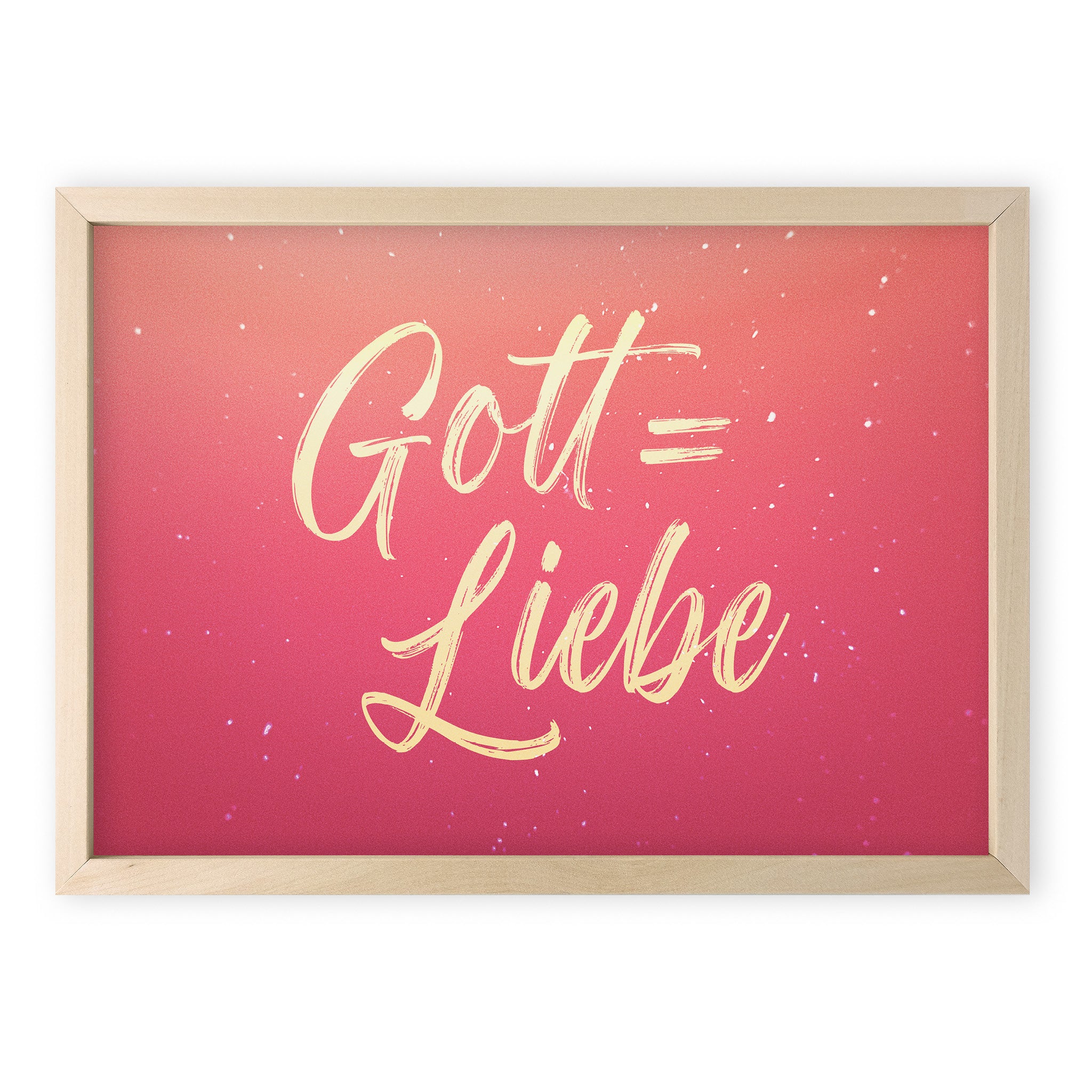 Poster Gott = Liebe - Undarstellbar