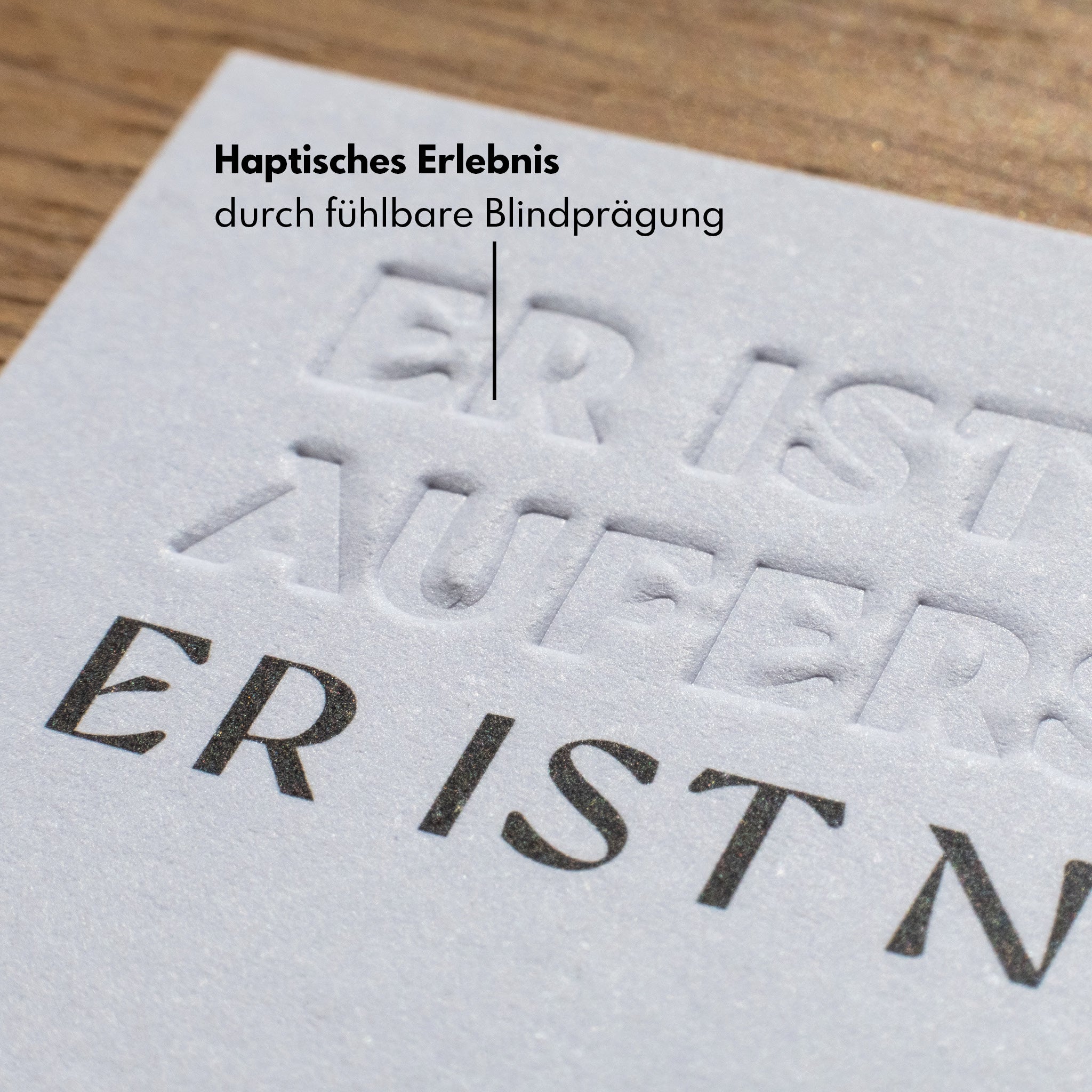MiniCard. Er ist auferstanden. Er ist nicht hier. - Undarstellbar