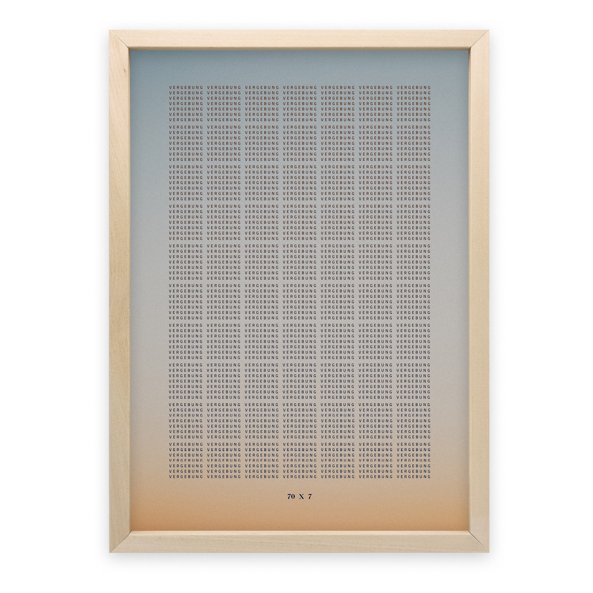 Poster 70x7 Vergebung – So weit wie der Himmel