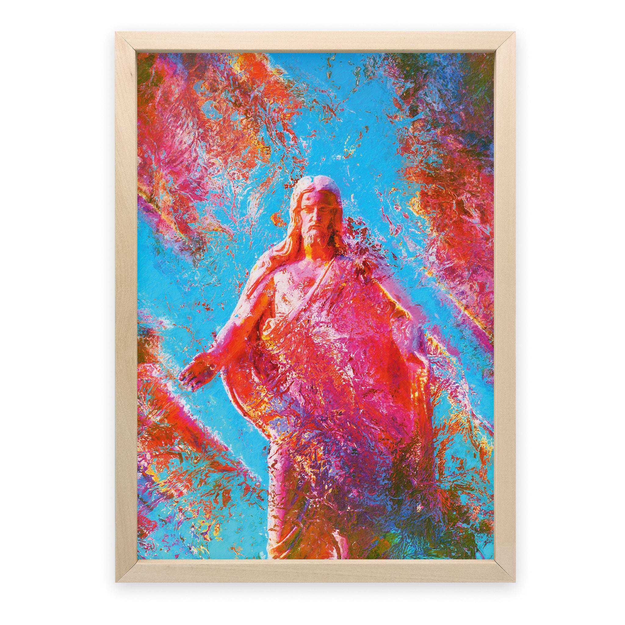 Poster Jesus farben-froh - Undarstellbar