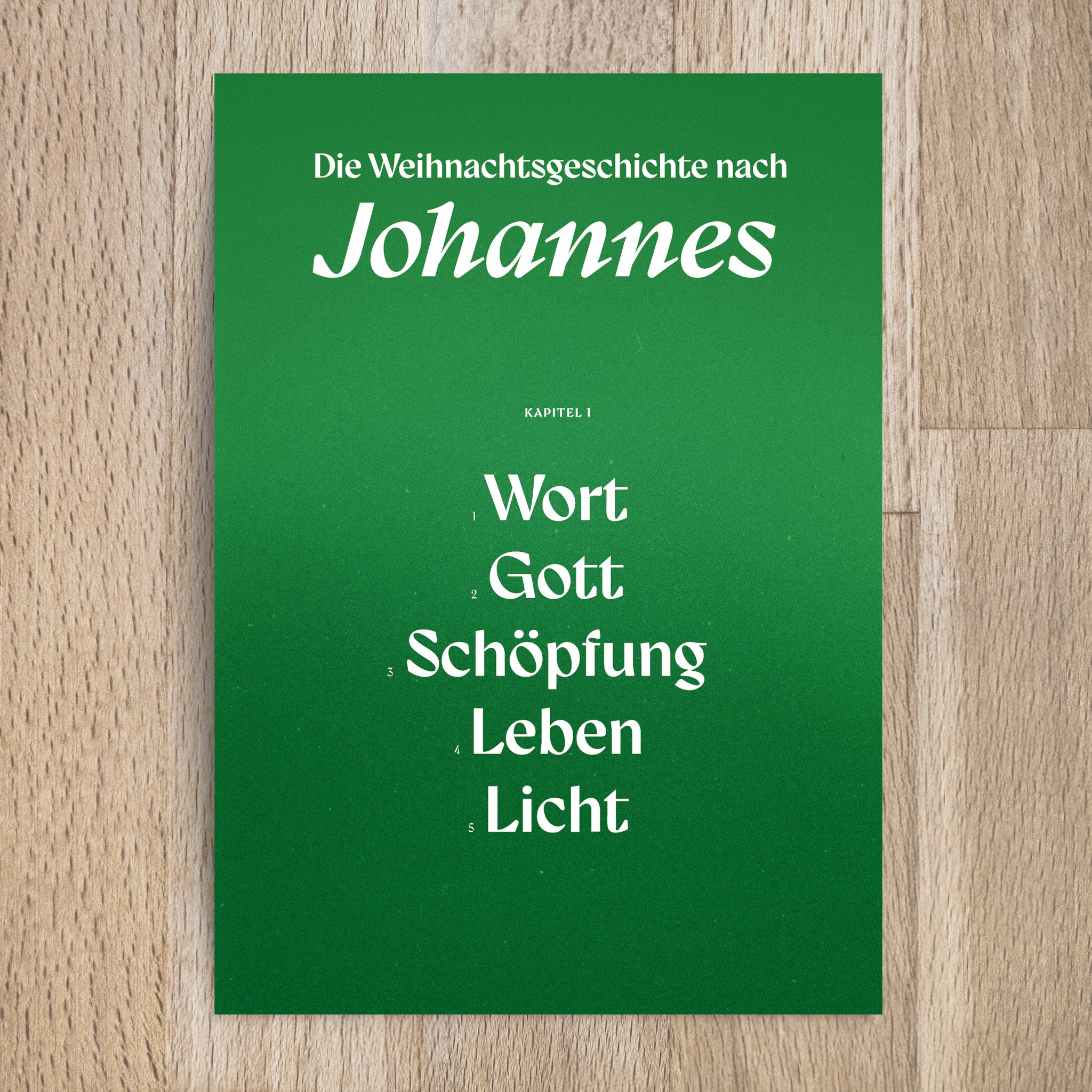Postkarte Die Weihnachtsgeschichte nach Johannes - Undarstellbar