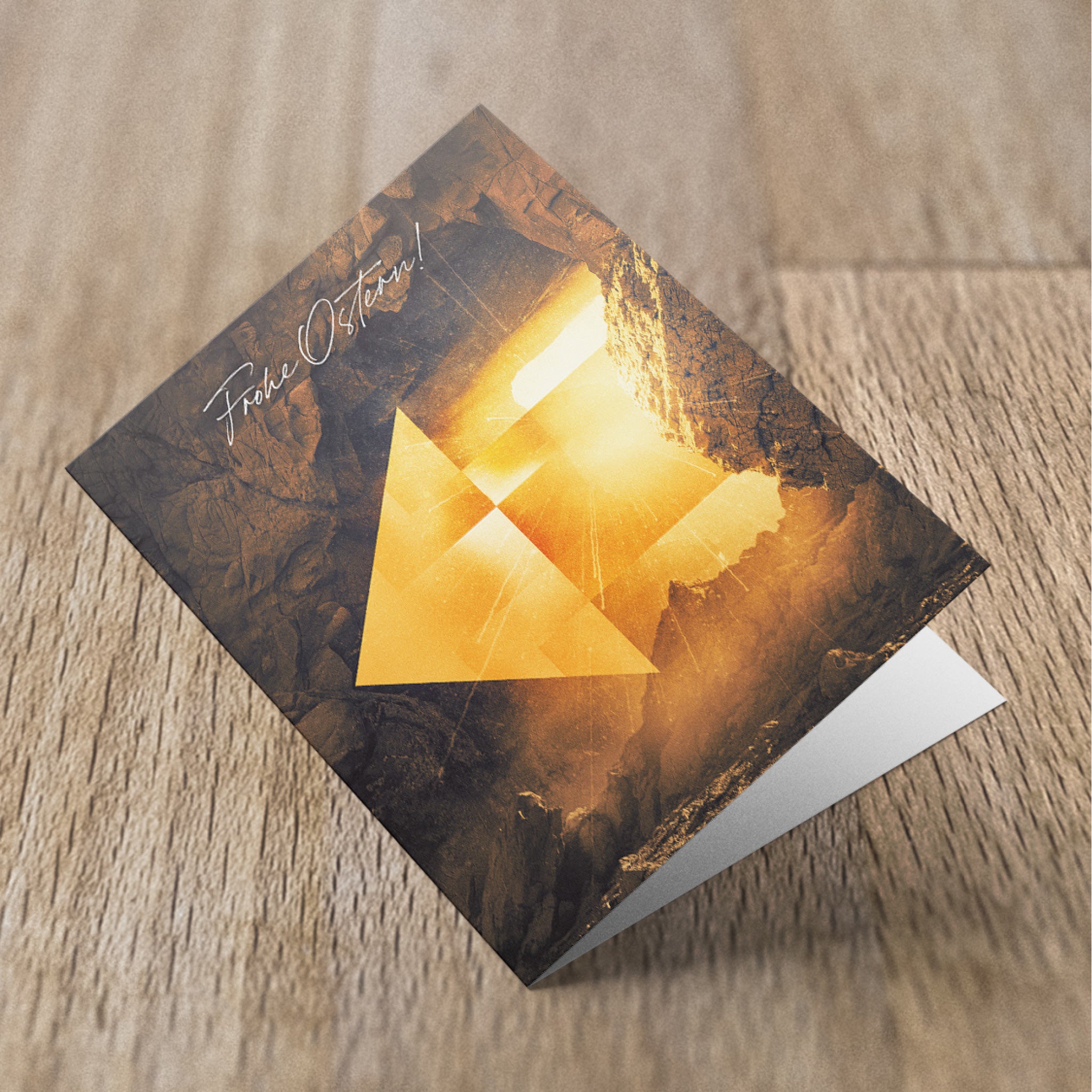 Grußkarte Frohe Ostern Motiv „Weiter geht’s — Ostern“ - Undarstellbar