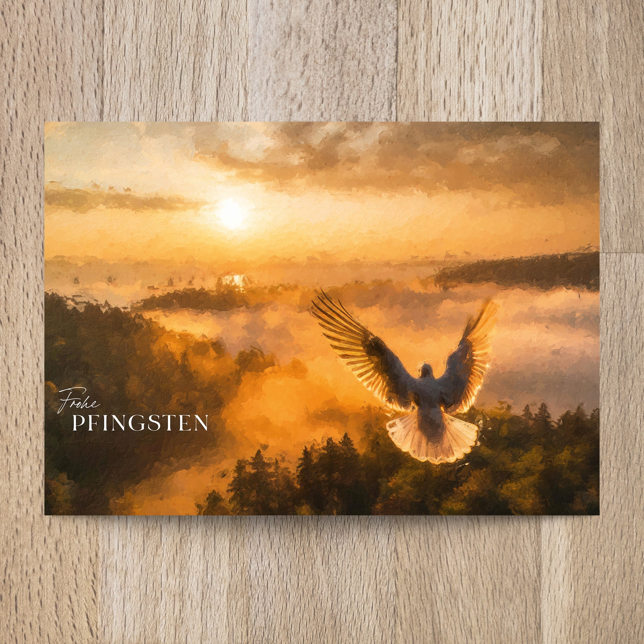 Postkarte Frohe Pfingsten - Undarstellbar