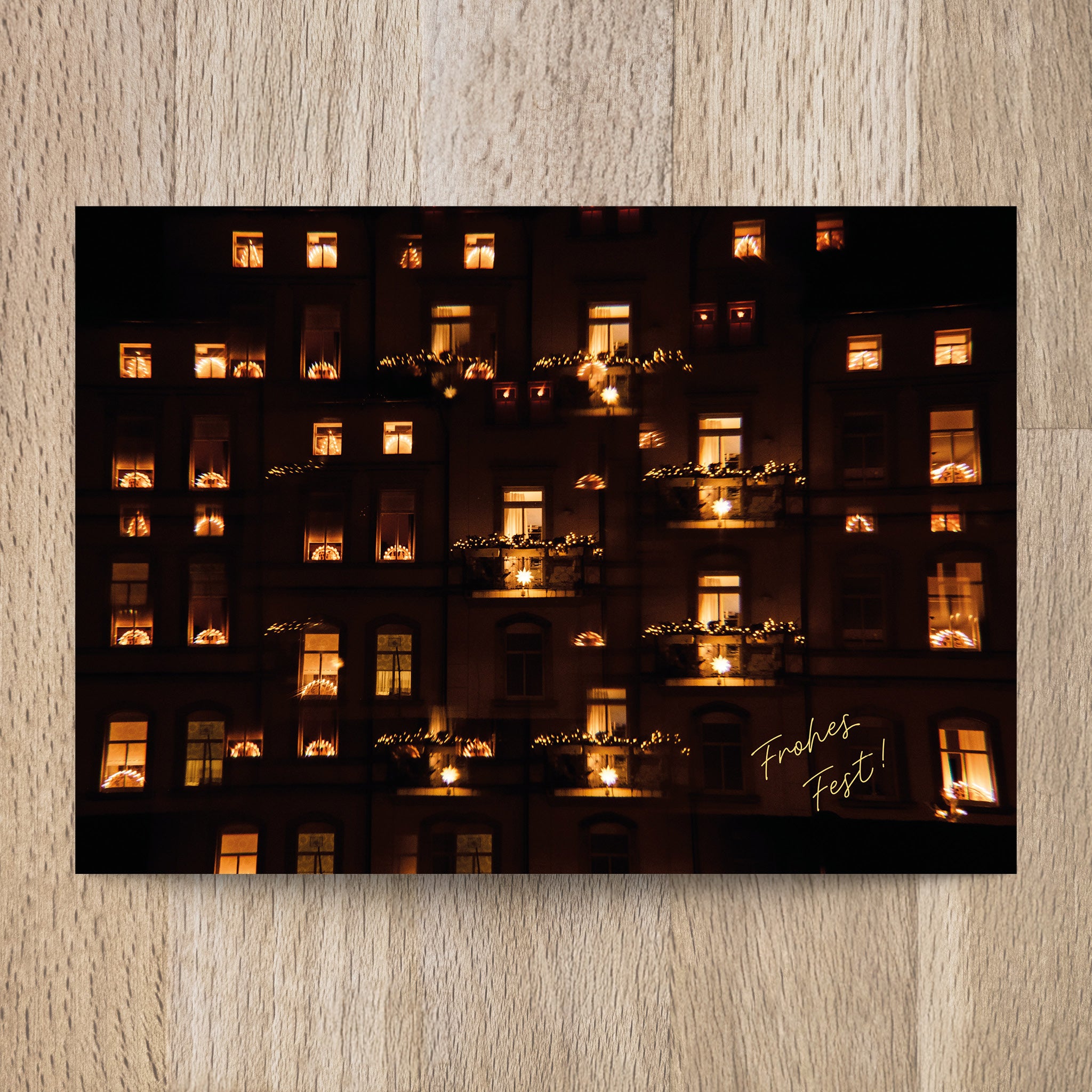 Postkarte Frohes Fest! - Undarstellbar