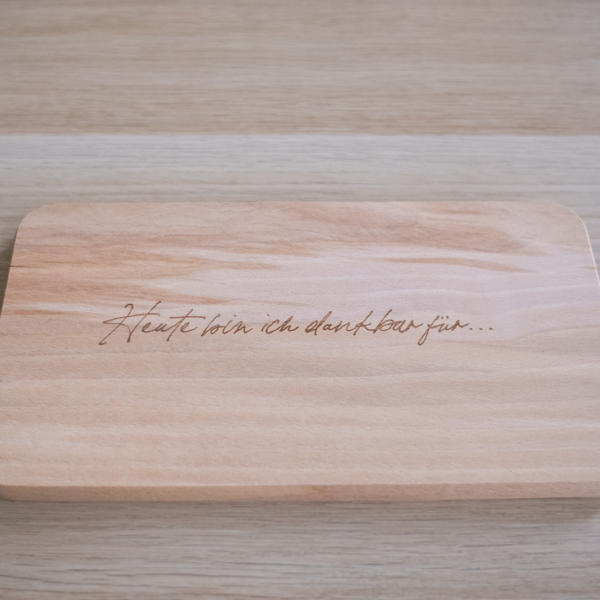 Frühstücksbrett Heute bin ich dankbar für… Fastenzeit