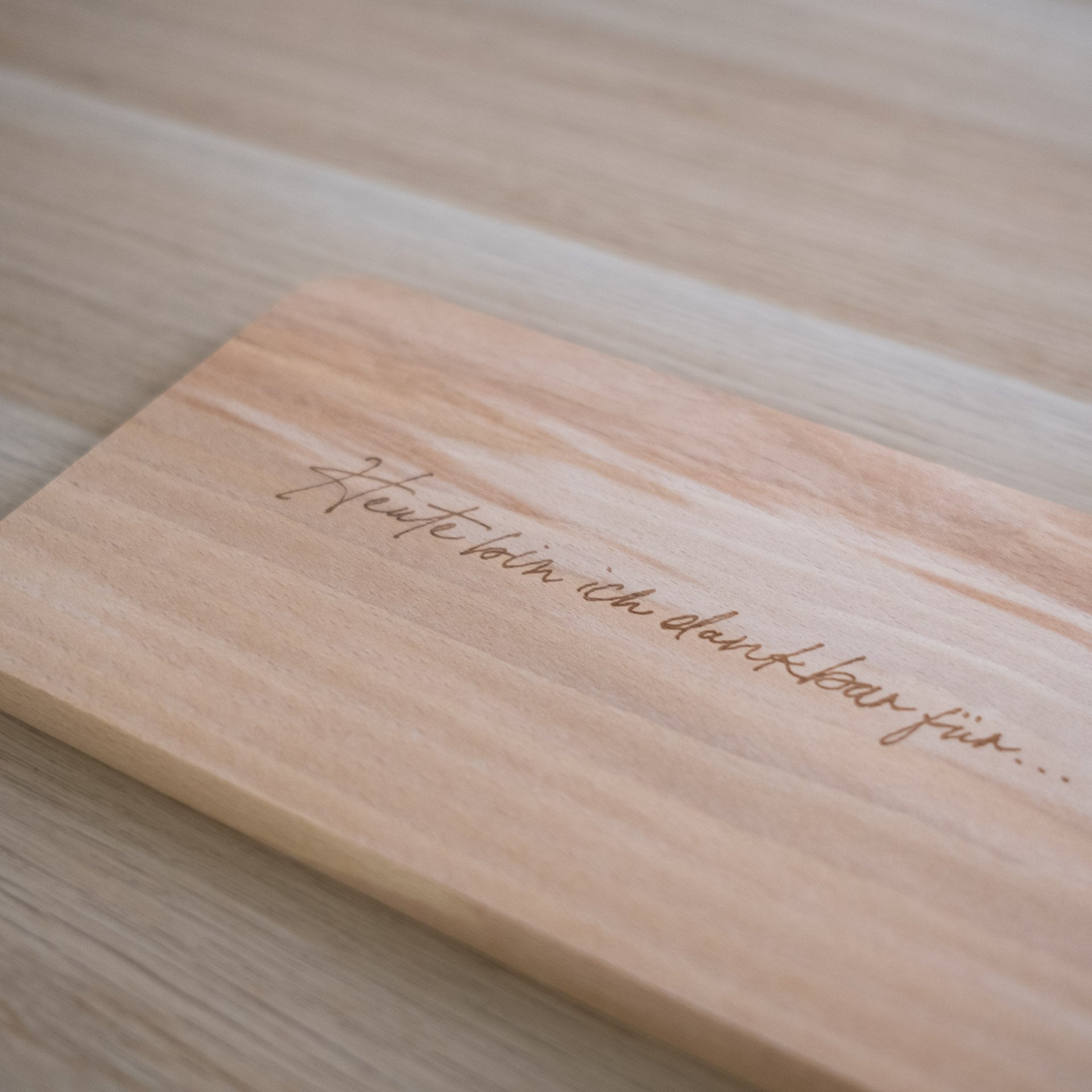 Frühstücksbrett Heute bin ich dankbar für… Fastenzeit