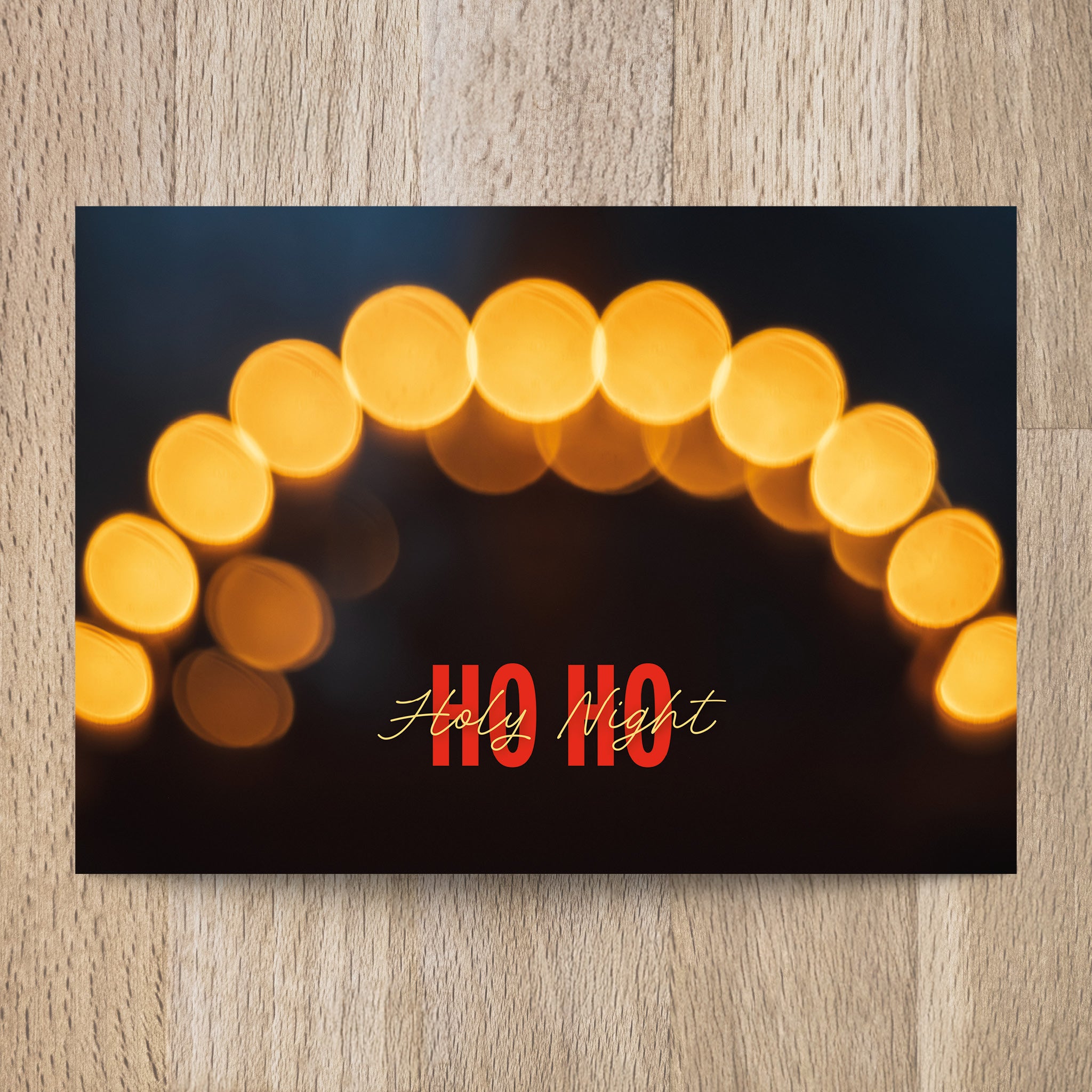 Postkarte Ho Ho Holy Night - Undarstellbar