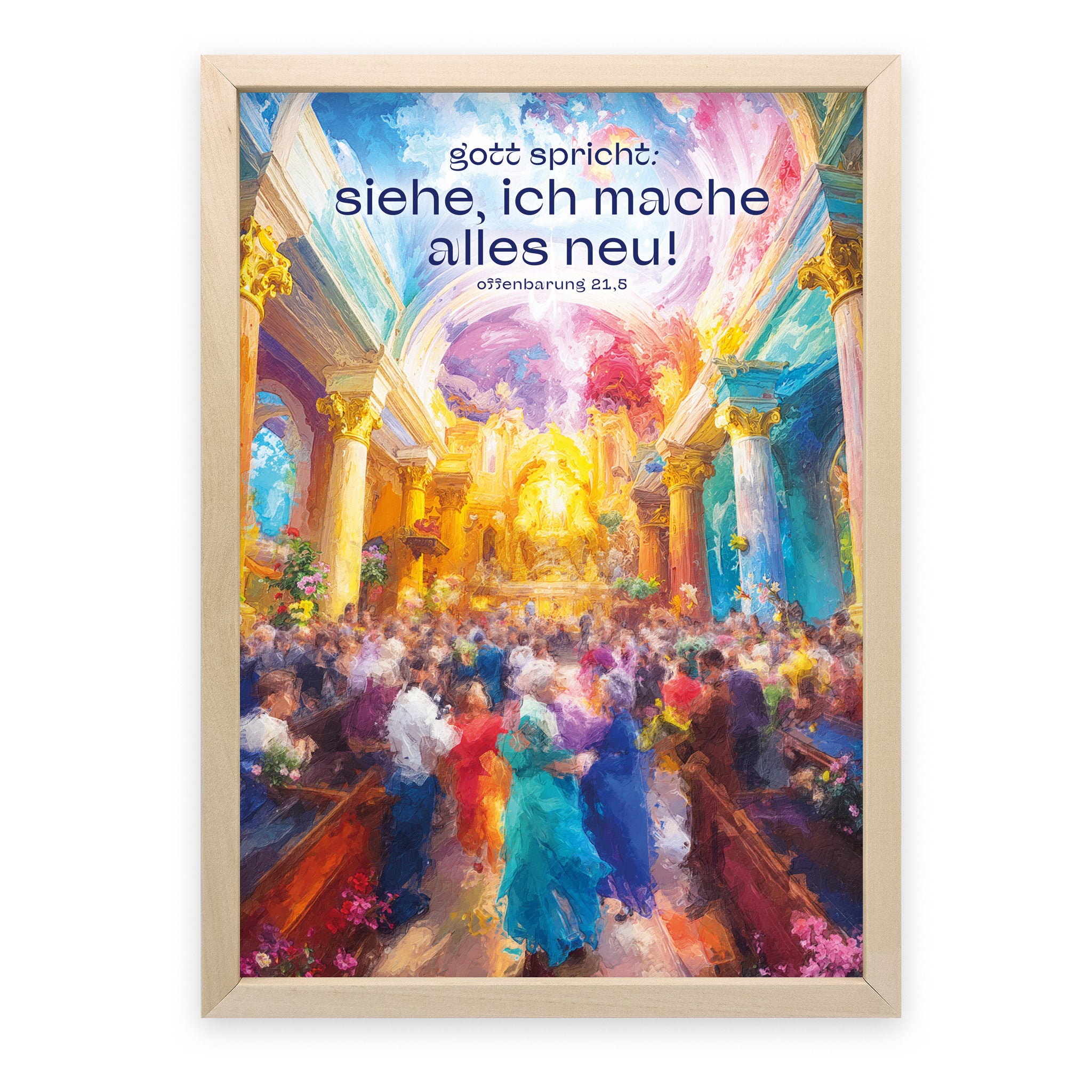 Poster Jahreslosung 2026 Motiv Tanz in der Kirche - Undarstellbar