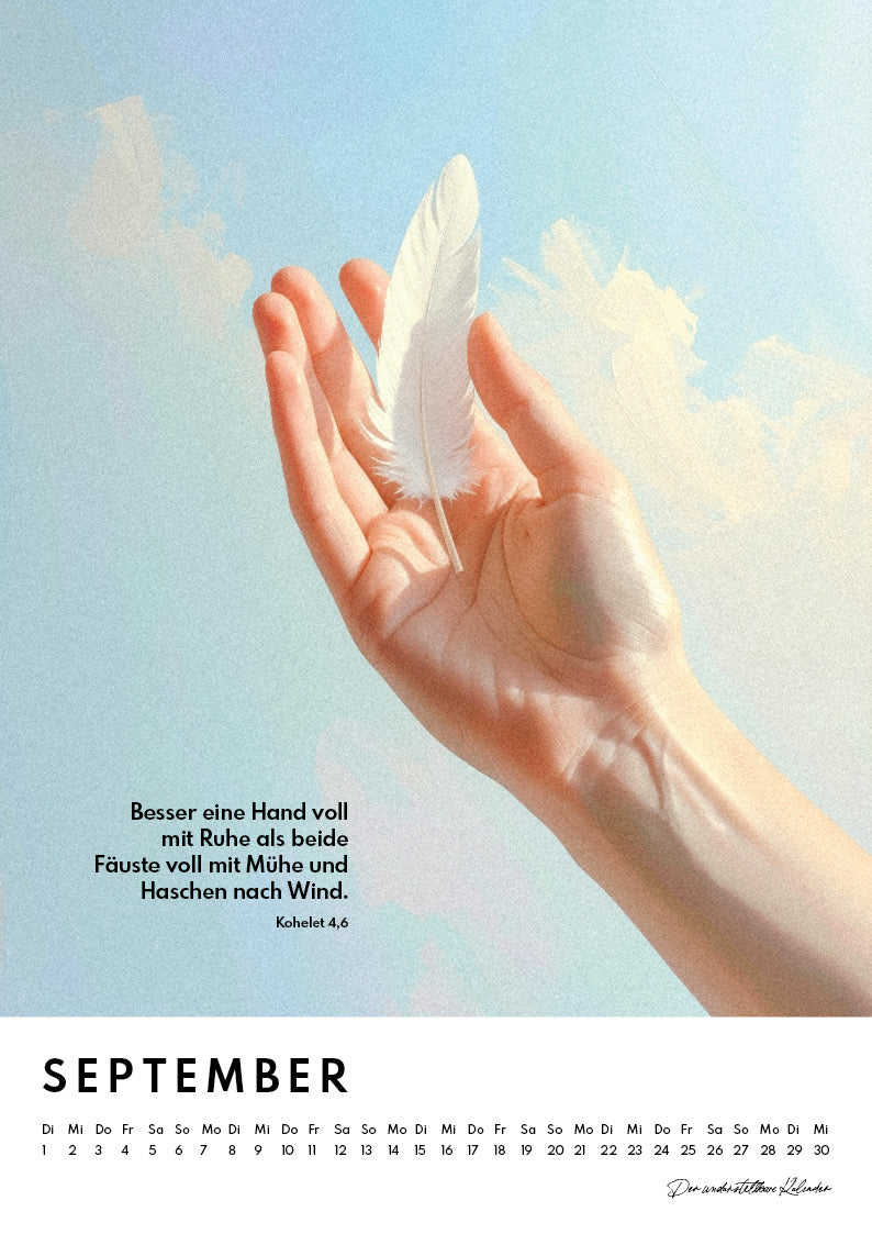 Kalender 2026 Jahreslosung + Monatssprüche