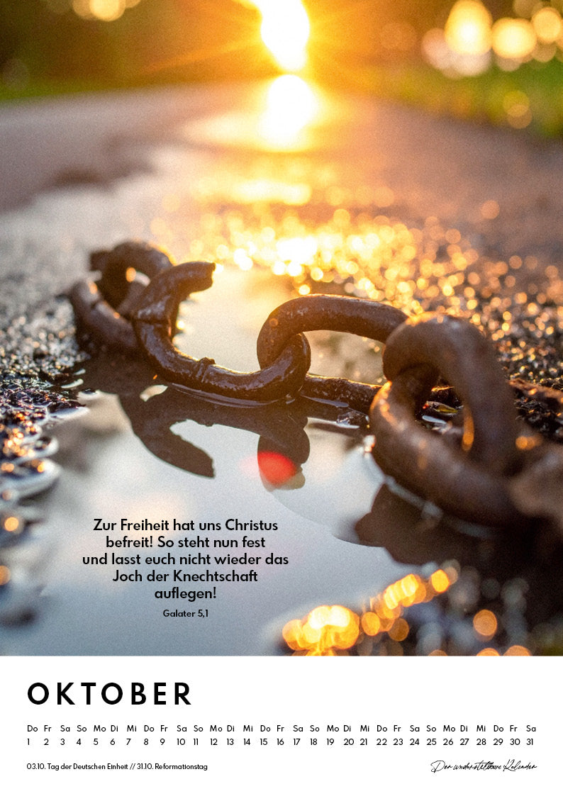 Kalender 2026 Jahreslosung + Monatssprüche