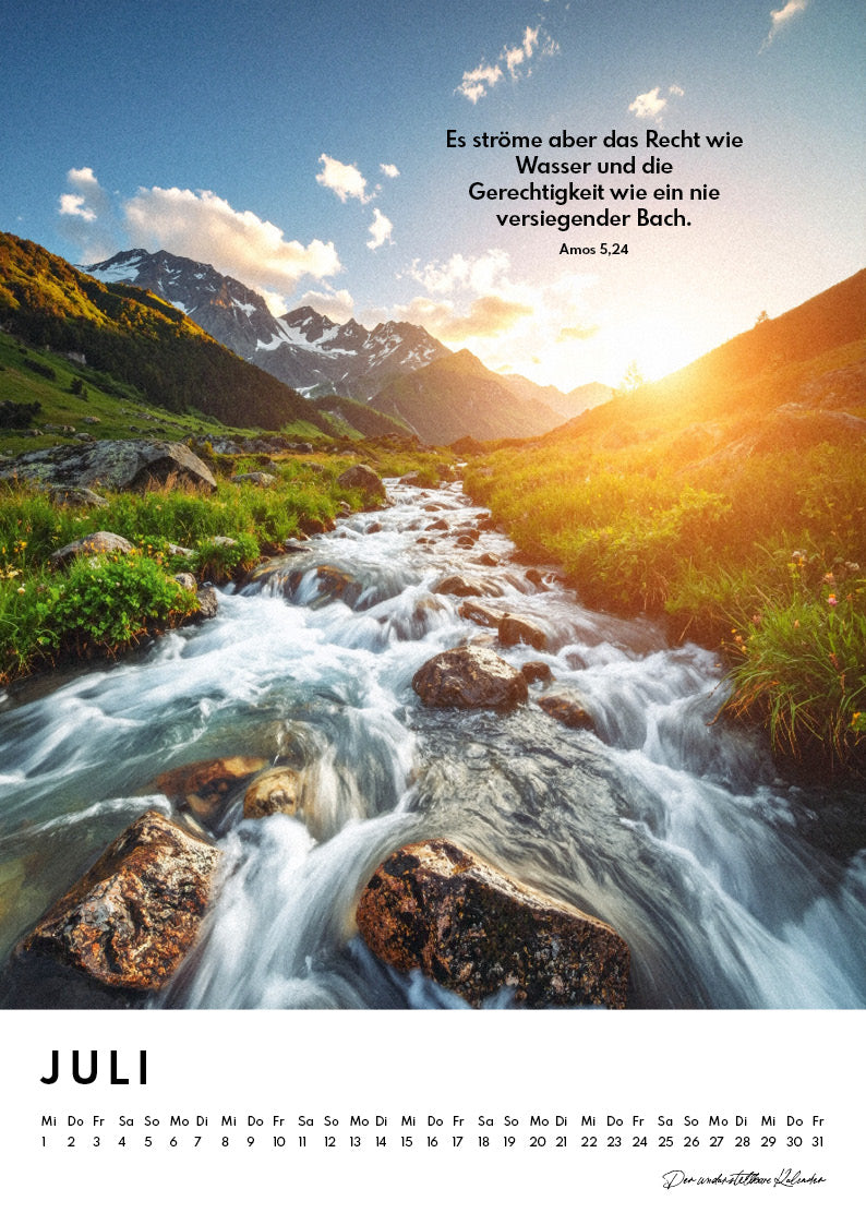 Kalender 2026 Jahreslosung + Monatssprüche