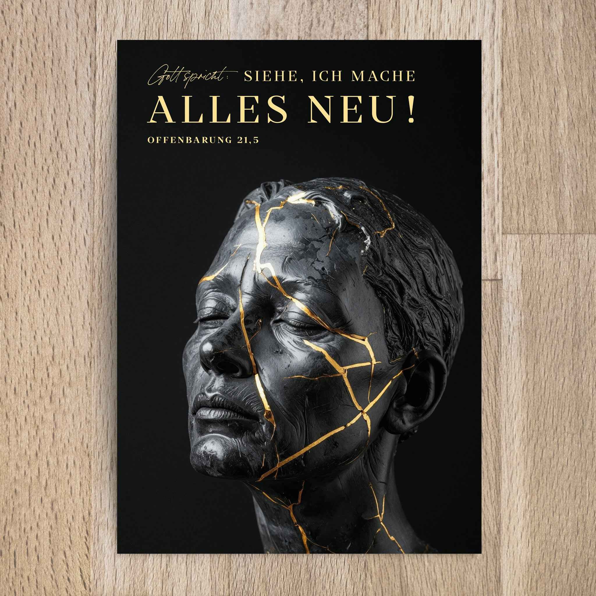 Postkarte Jahreslosung 2026 Motiv Kintsugi - Undarstellbar