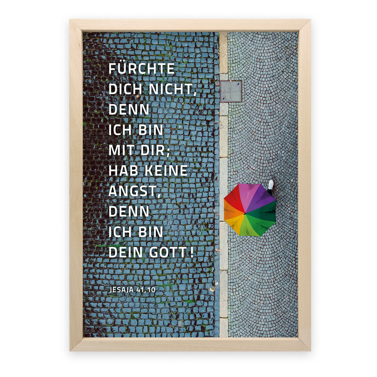 Poster Jahreslosung 2027 Motiv Regenschirm