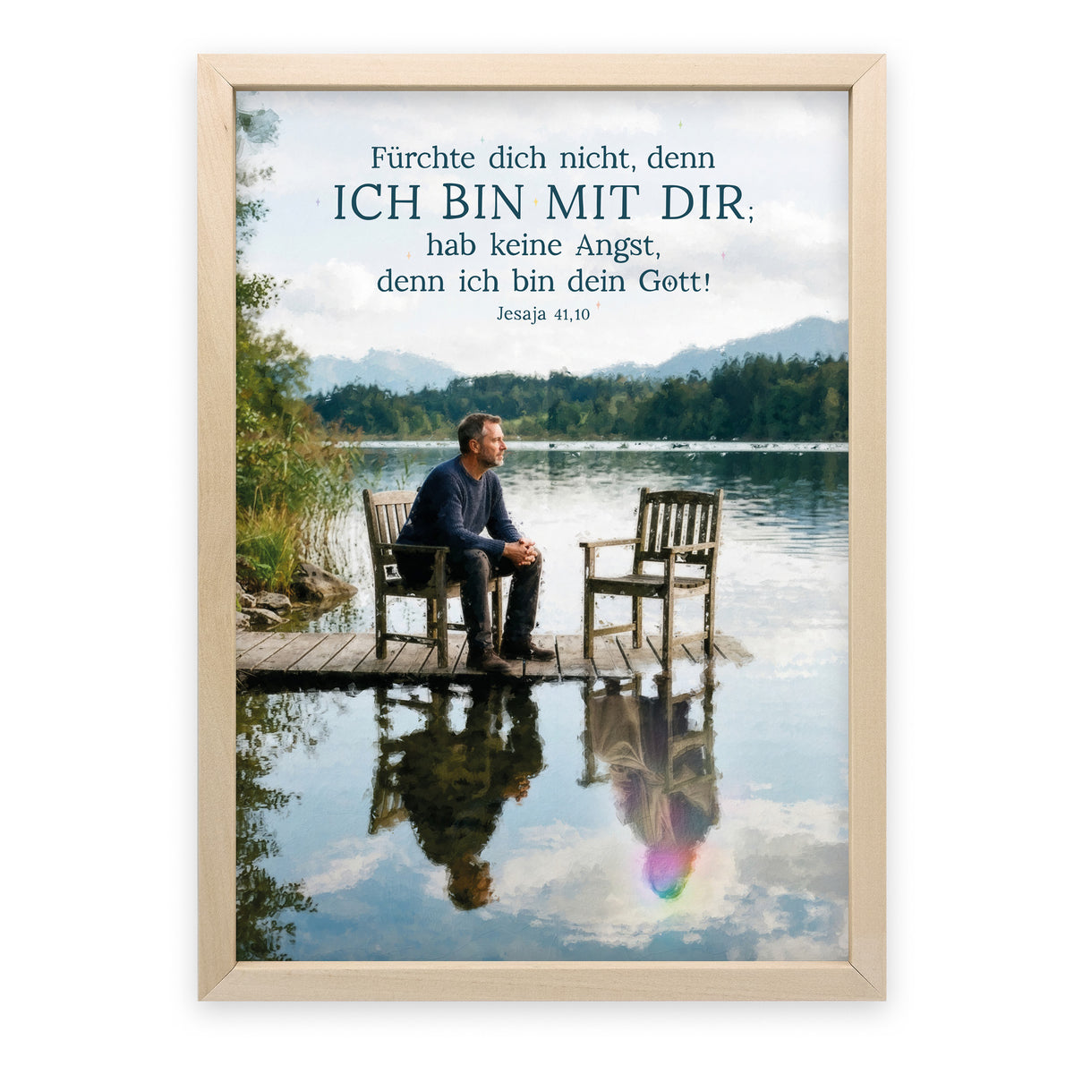 Poster Jahreslosung 2027 Motiv Zwei Stühle