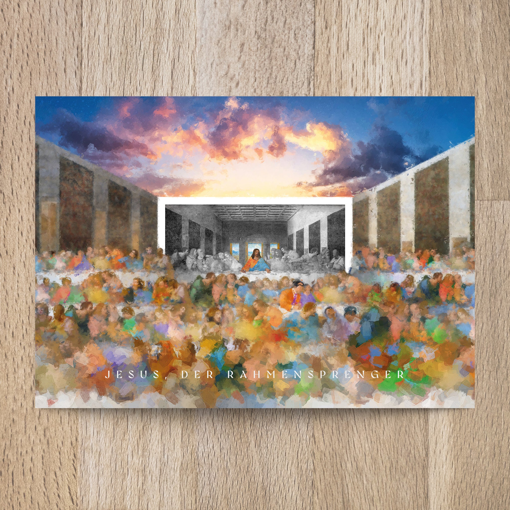 Postkarte Jesus, der Rahmensprenger - Undarstellbar