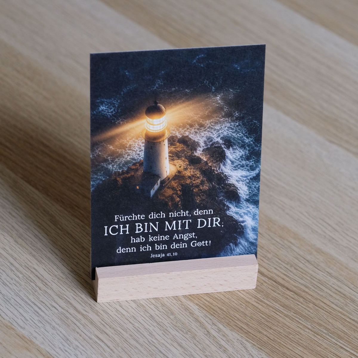 Kartenhalter aus Echtholz