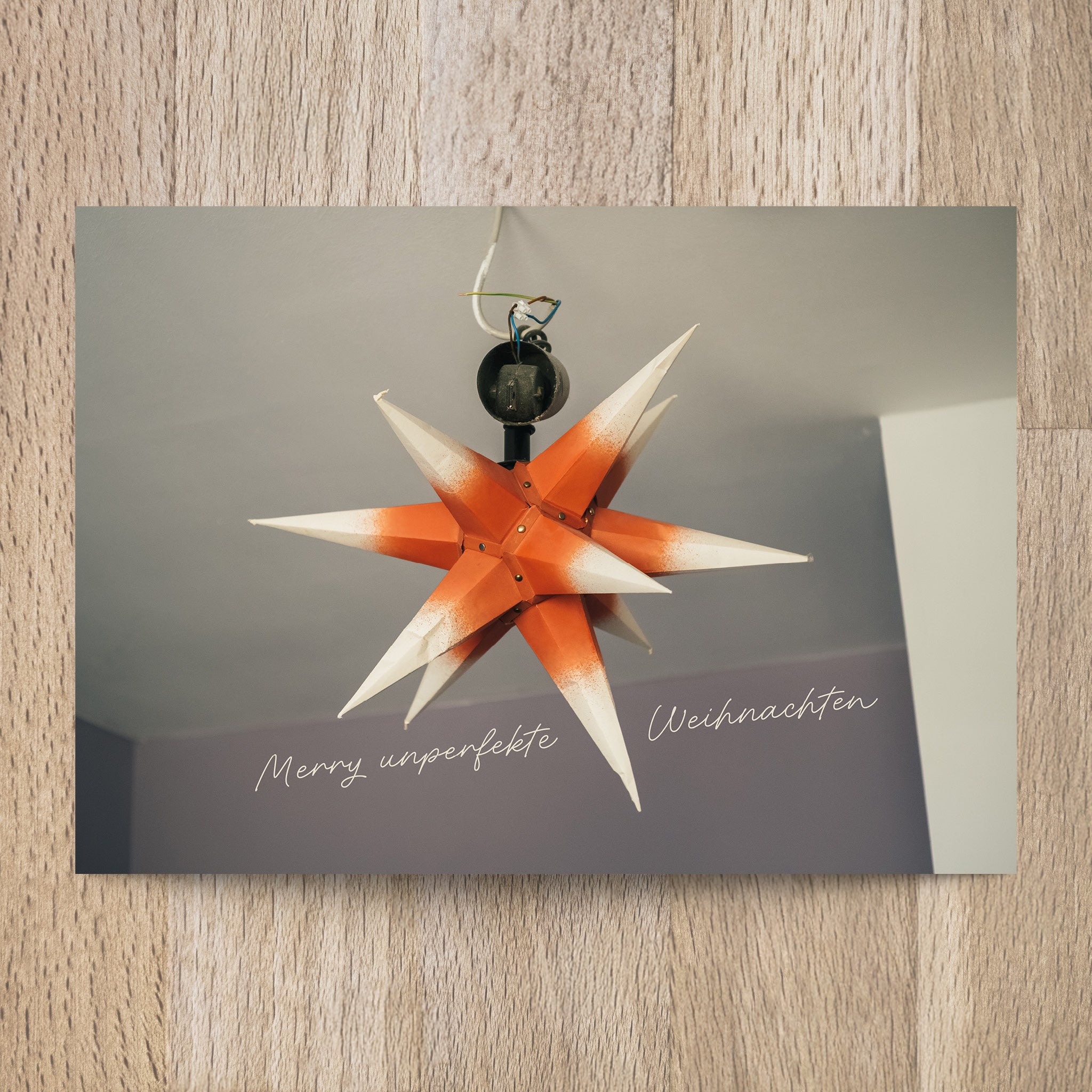 Postkarte Merry unperfekte Weihnachten - Undarstellbar