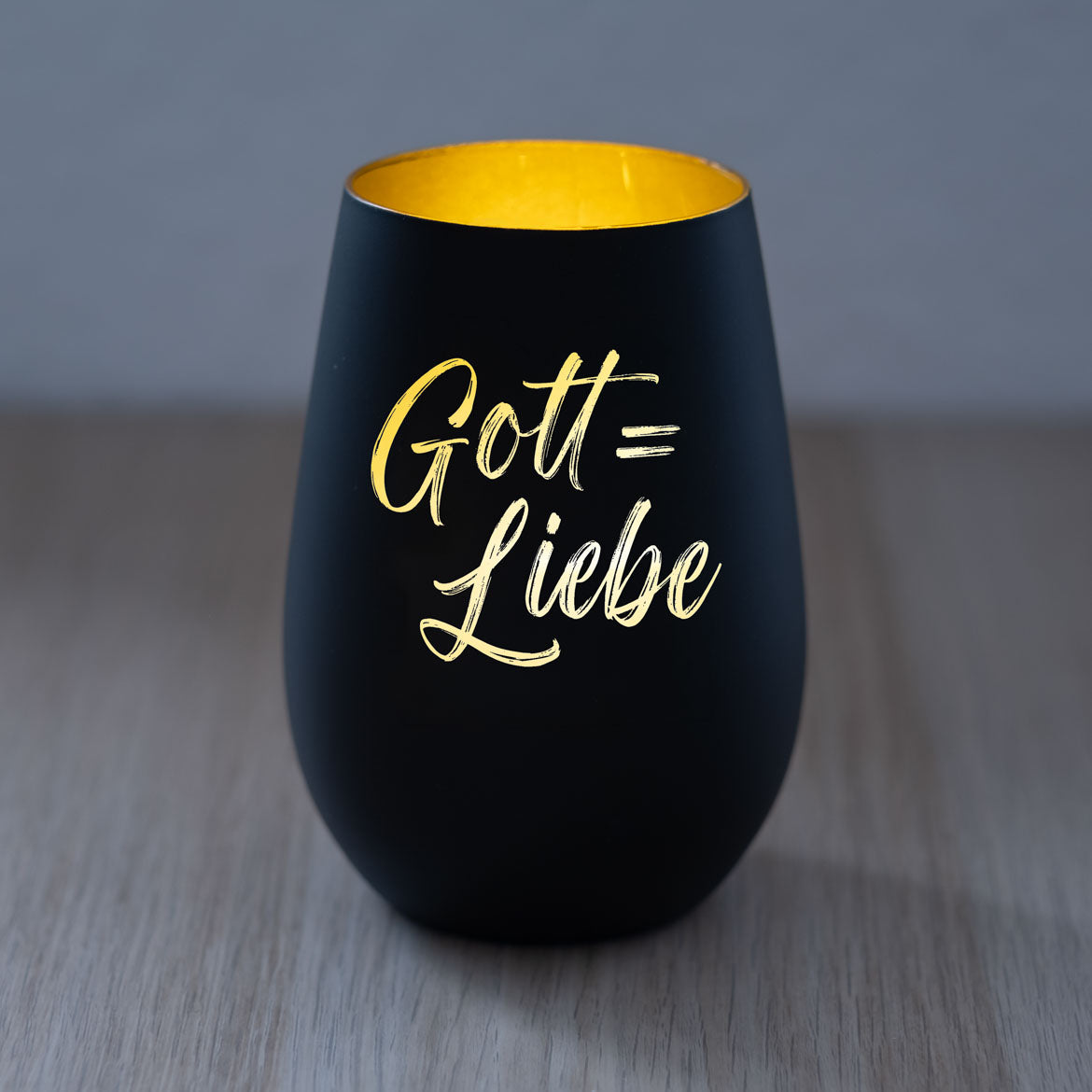 Windlicht Gott = Liebe