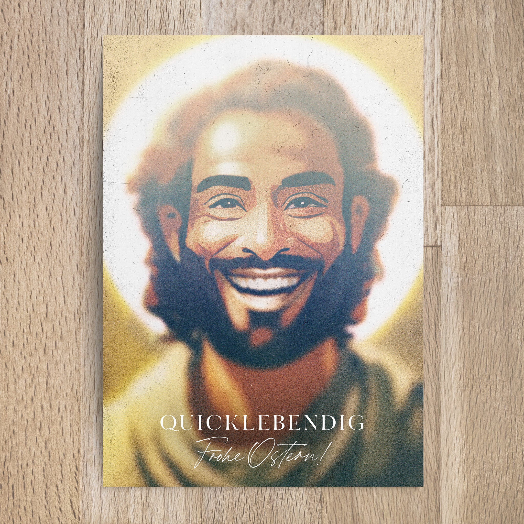 Postkarte Quicklebendig. Frohe Ostern! - Undarstellbar