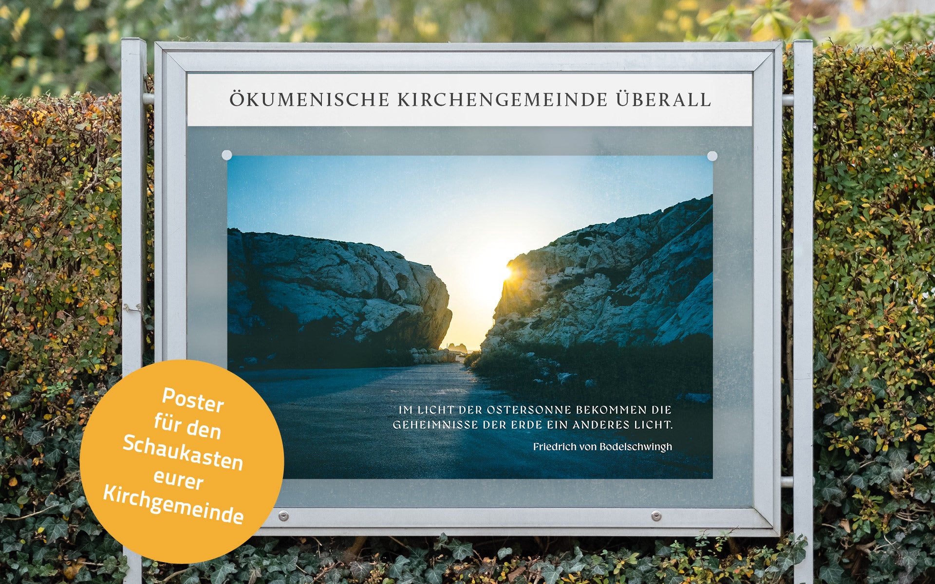 Poster Im Licht der Ostersonne