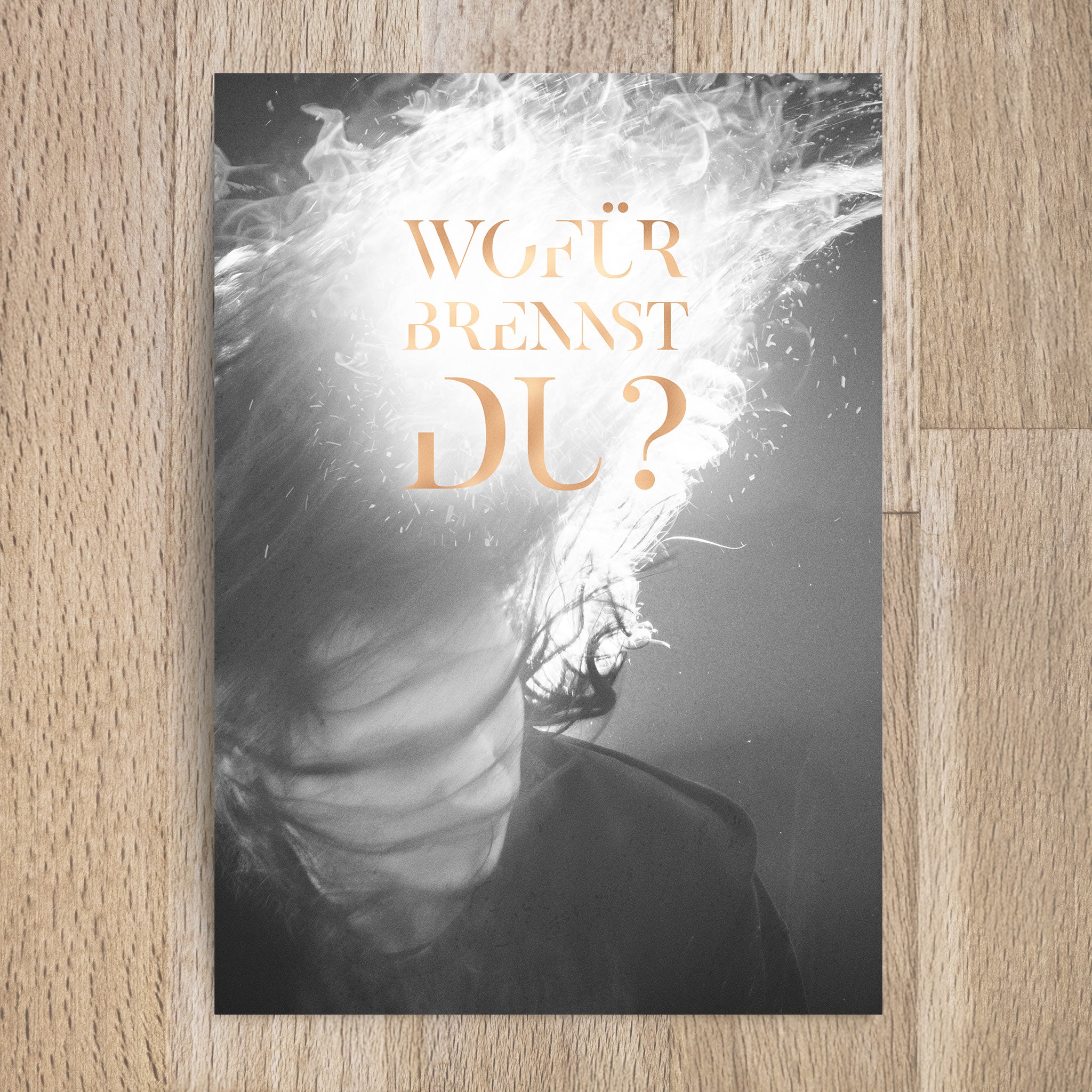 Postkarte Wofür brennst du? - Undarstellbar