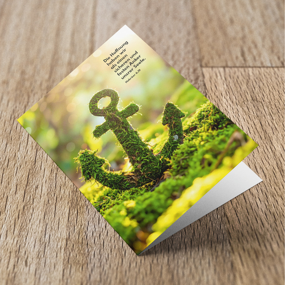 Grußkarte Die Hoffnung haben wir als einen festen Anker unsrer Seele.