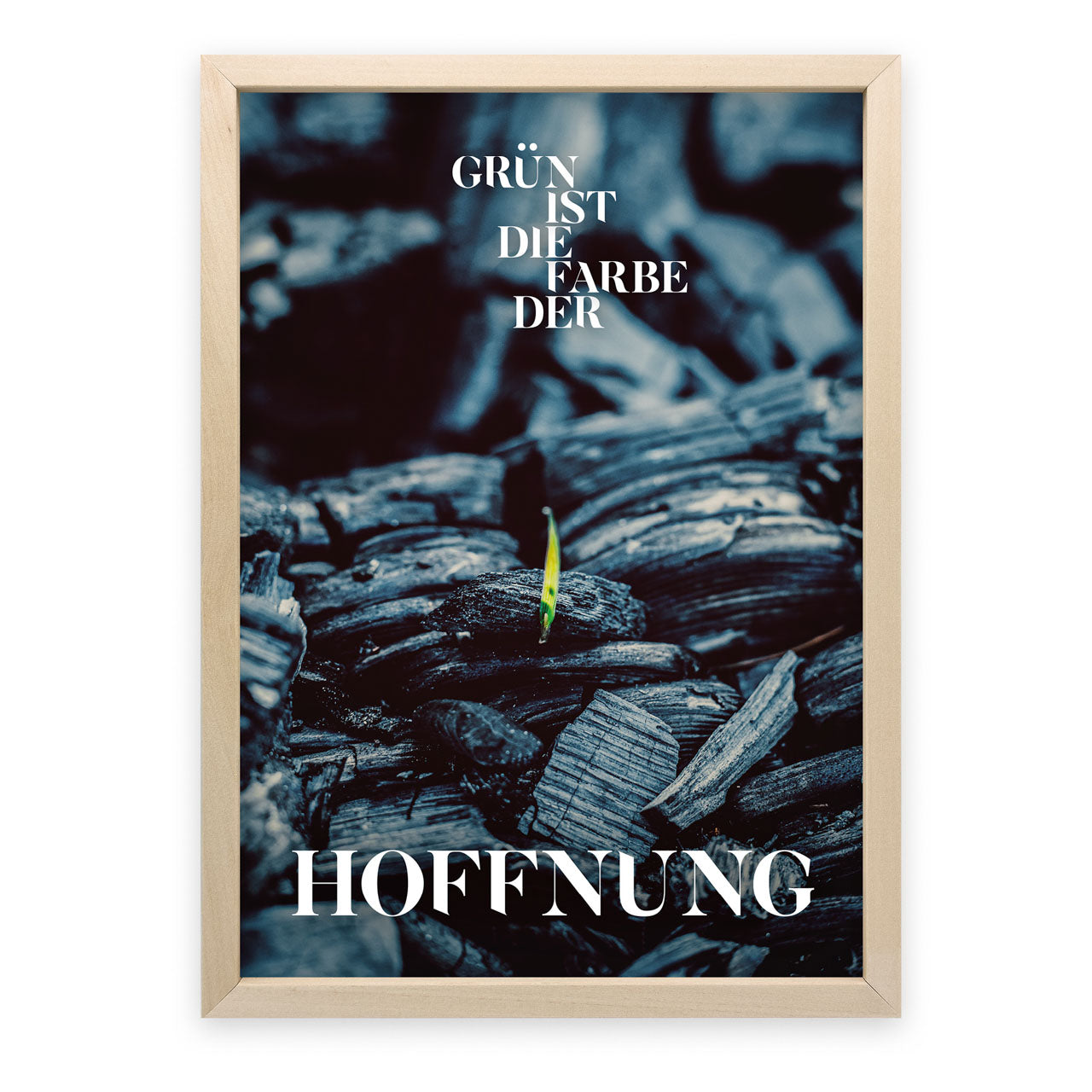 Poster Grün ist die Farbe der Hoffnung