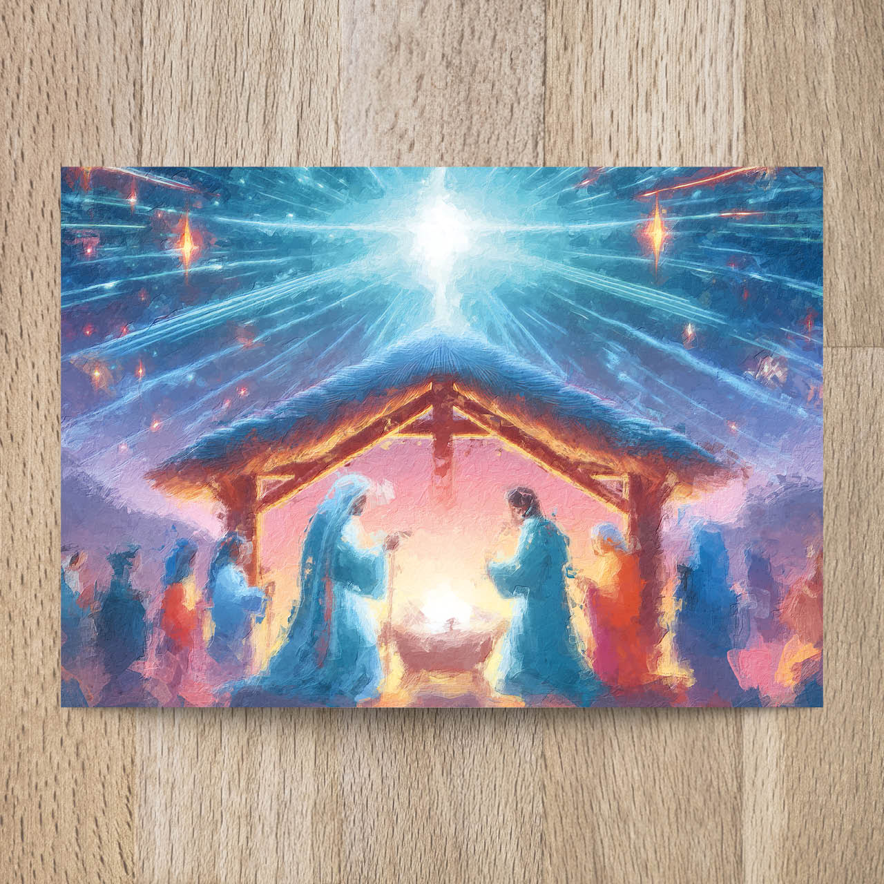 Postkarte birth@christmas