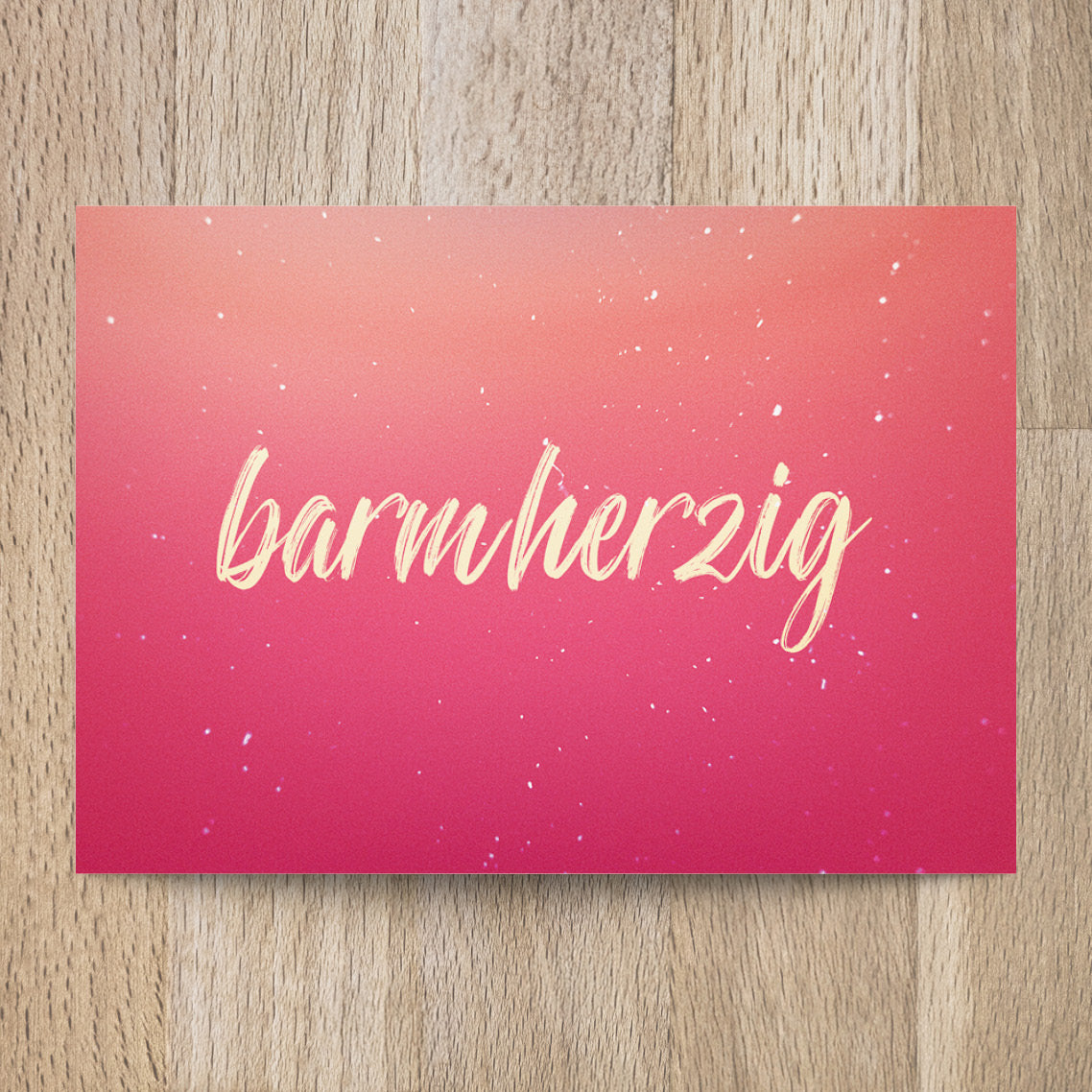 Postkarte barmherzig