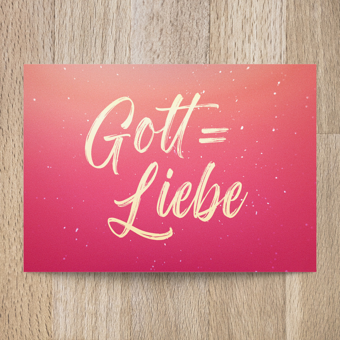 Postkarte Gott = Liebe