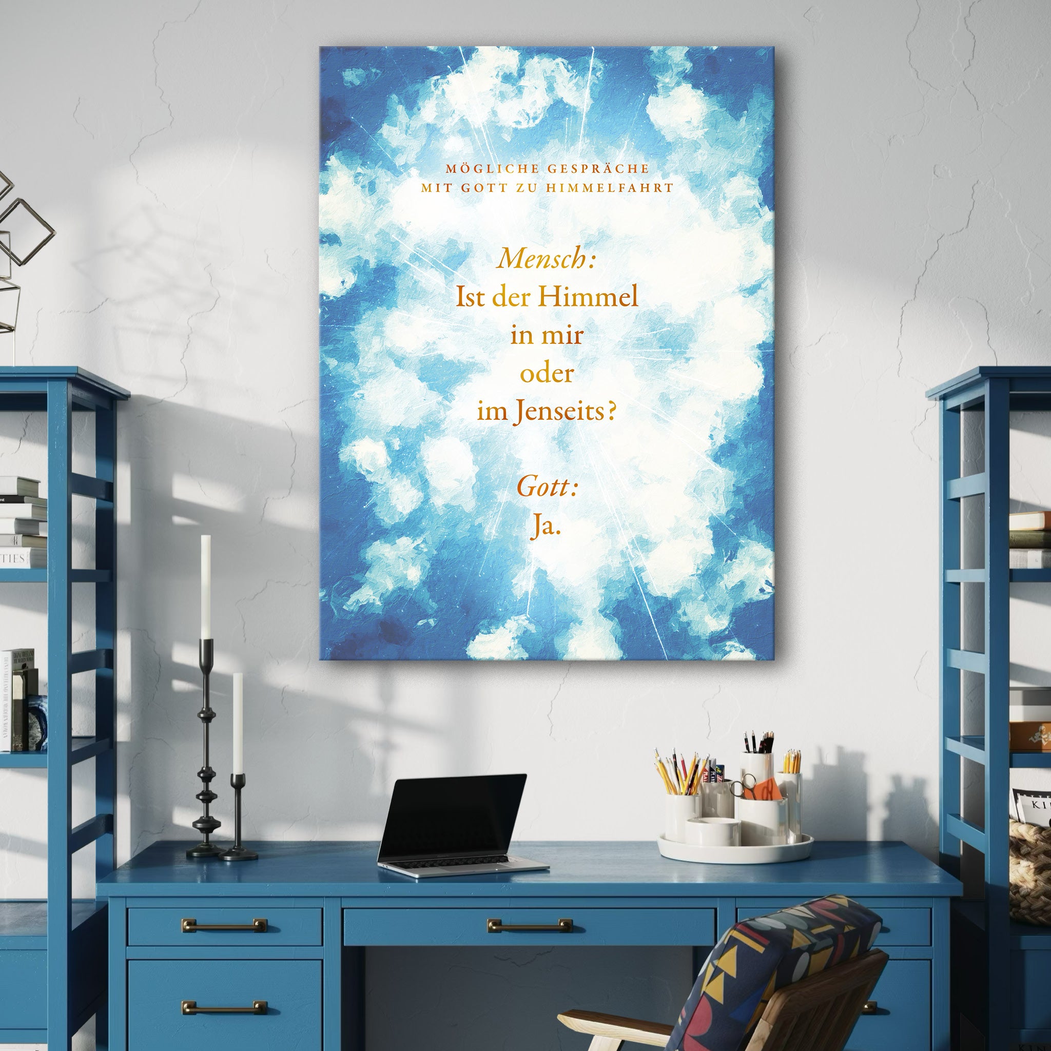 Leinwand Ist der Himmel in mir oder im Jenseits?