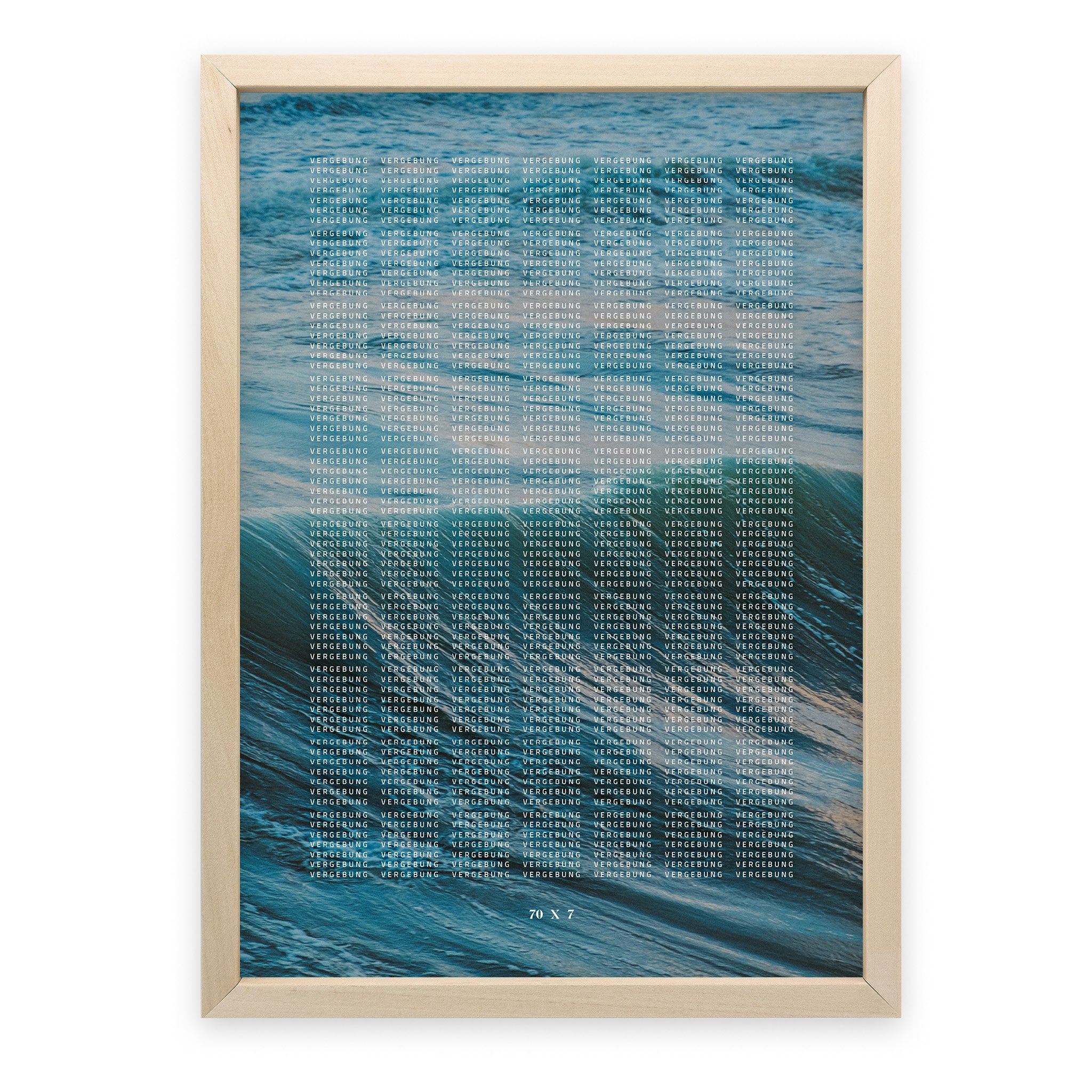 Poster 70x7 Vergebung – So tief wie das Meer