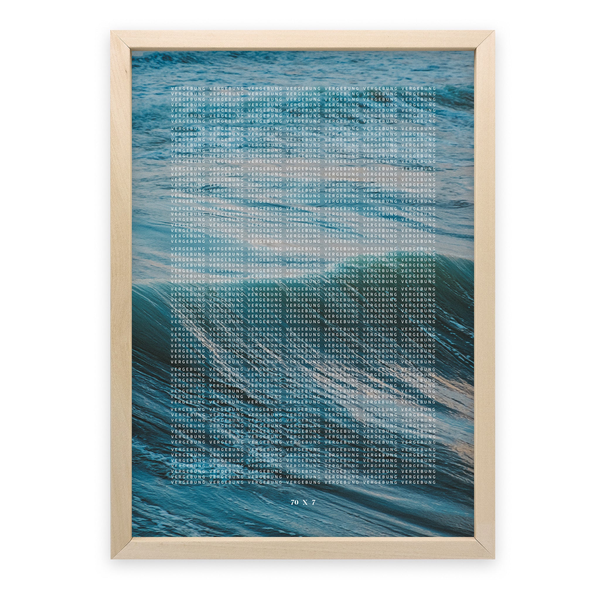 Poster 70x7 Vergebung – So tief wie das Meer