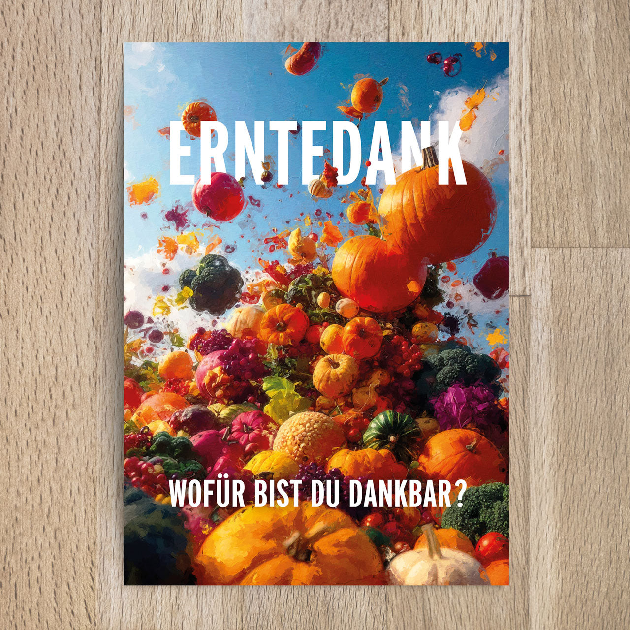 Postkarte Erntedank – Wofür bist du dankbar?