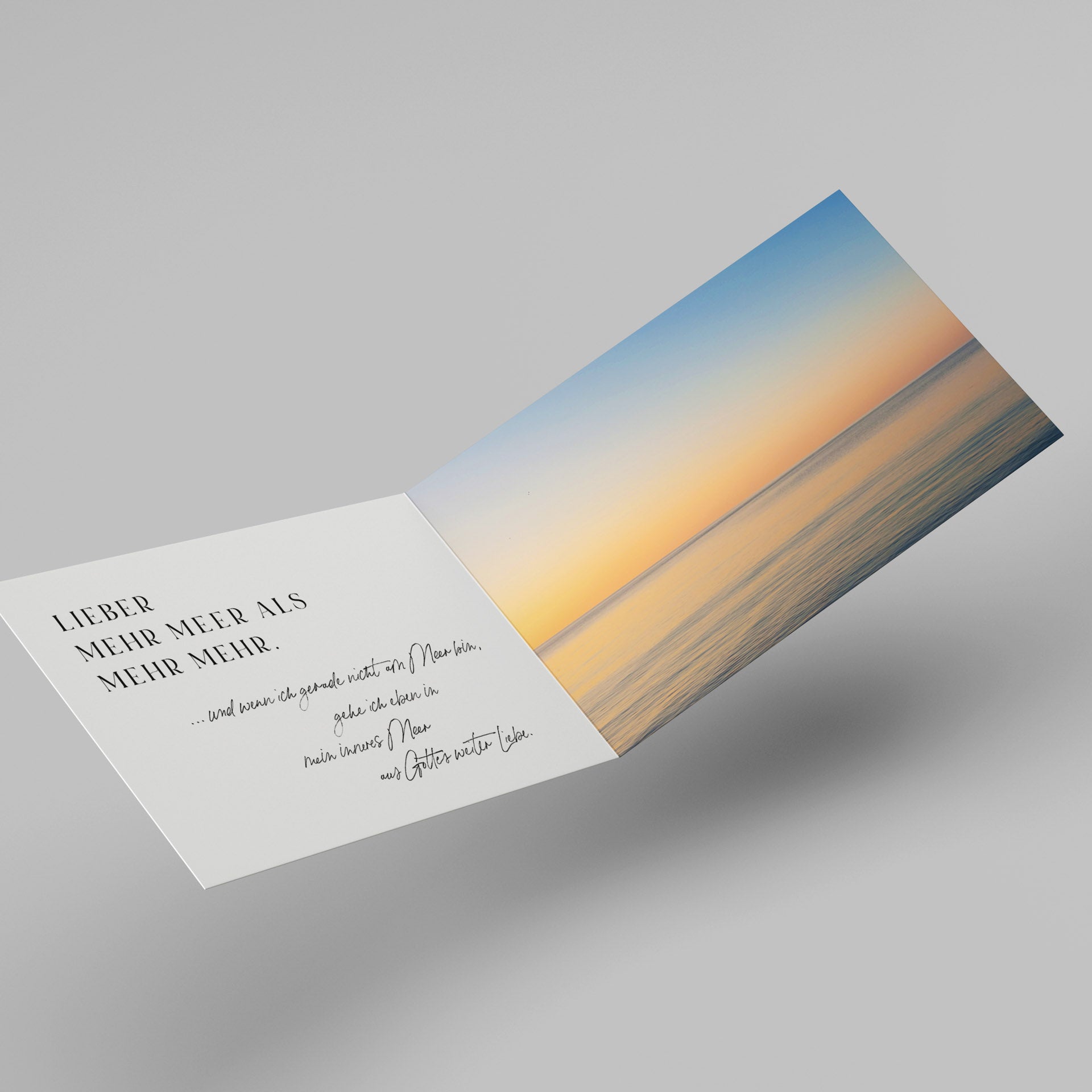 MiniCard. Lieber mehr Meer als mehr Mehr: Fastenzeit