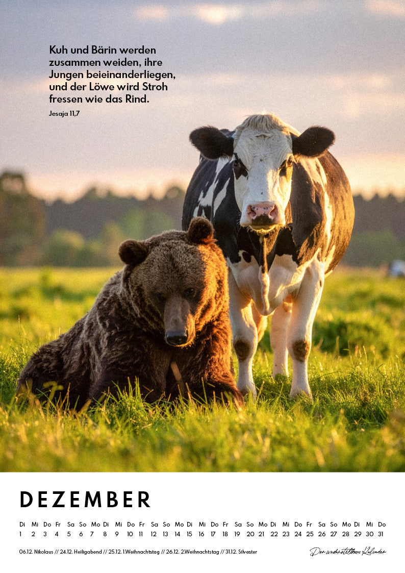 Kalender 2026 Jahreslosung + Monatssprüche