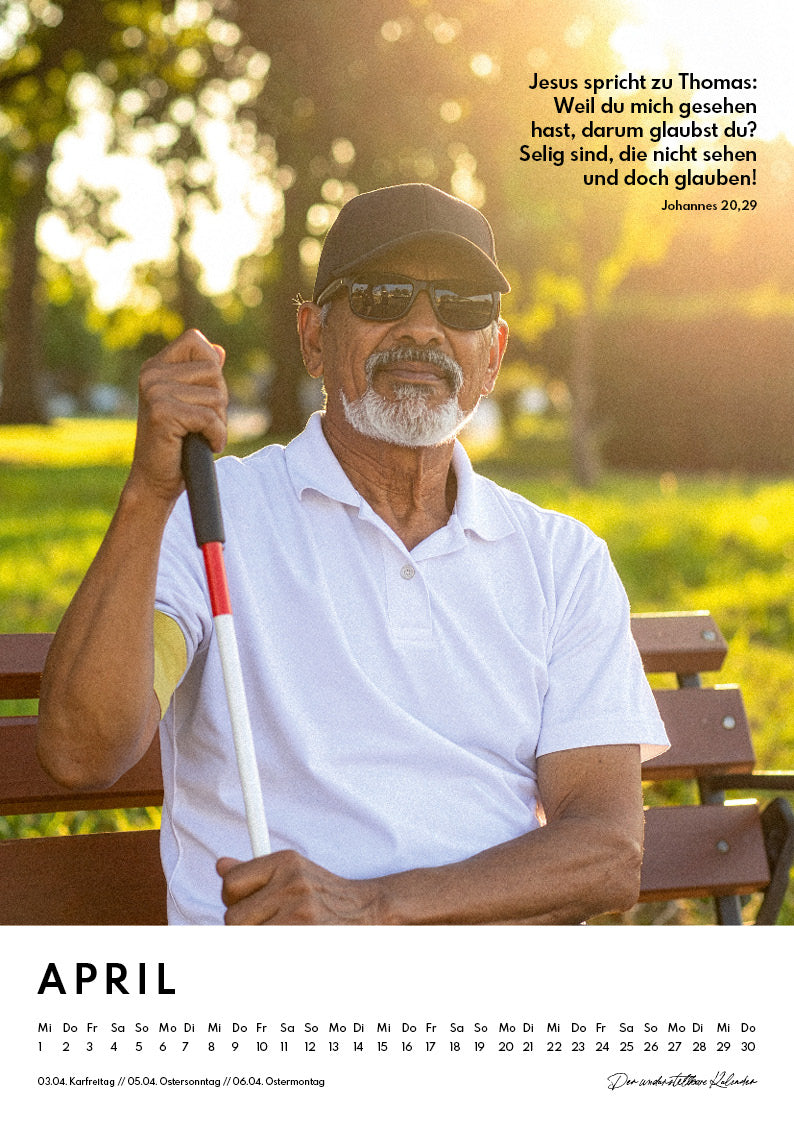 Kalender 2026 Jahreslosung + Monatssprüche