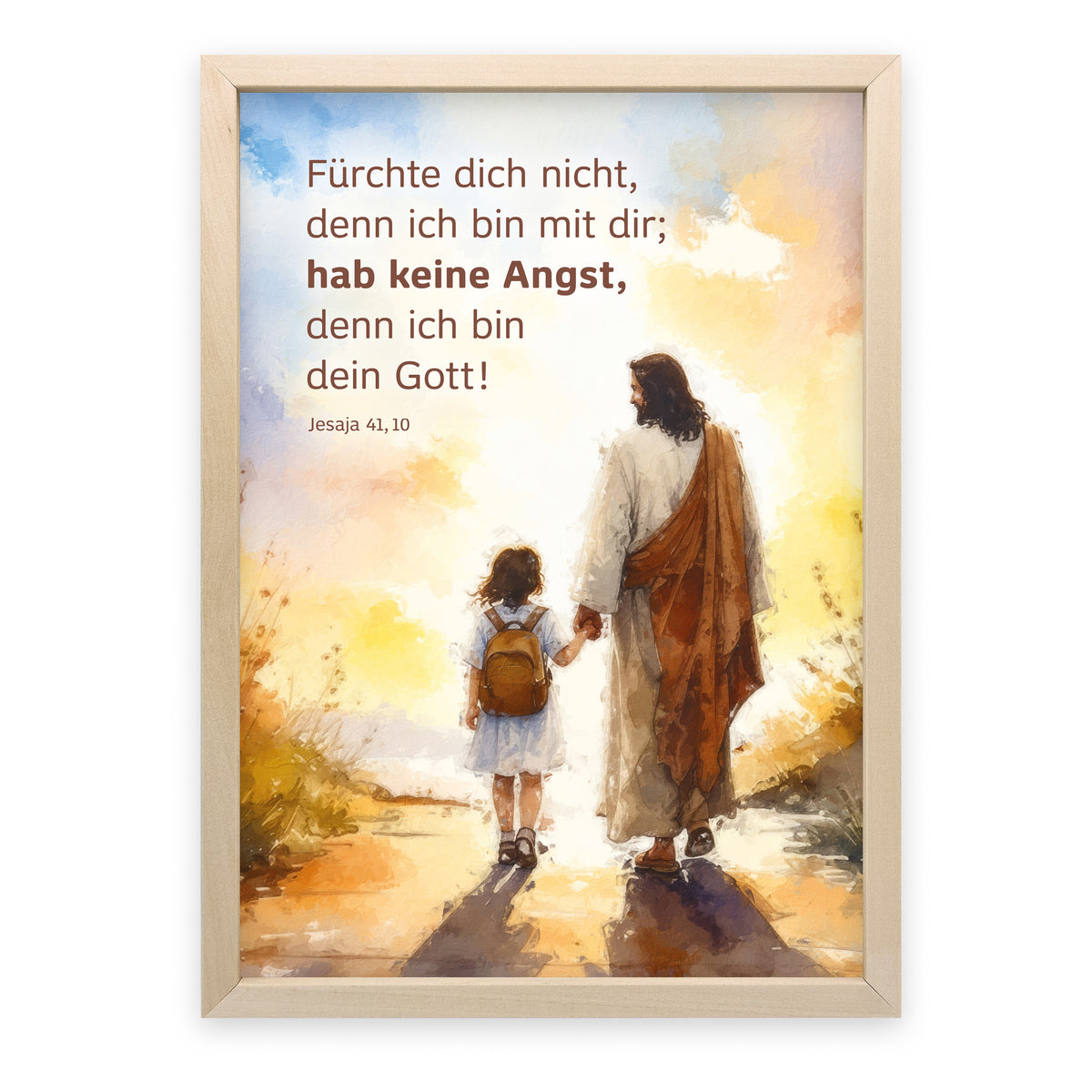 Poster Jahreslosung 2027 Motiv Jesus mit Kind