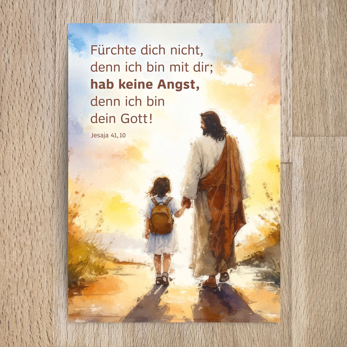 Postkarte Jahreslosung 2027 Motiv Jesus und Kind