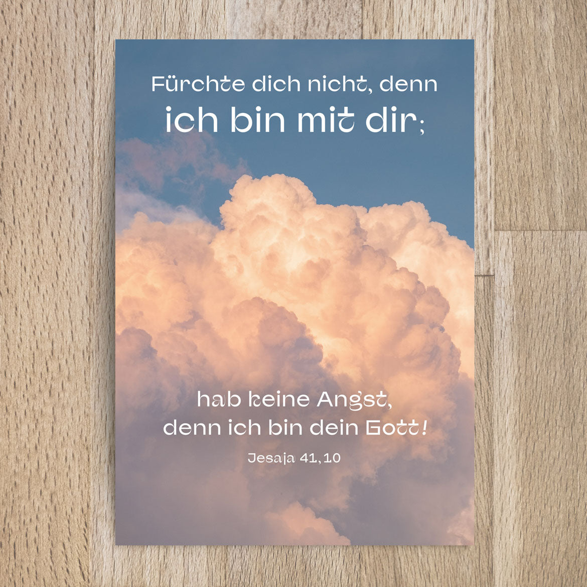 Postkarte Jahreslosung 2027 Motiv Offener Himmel