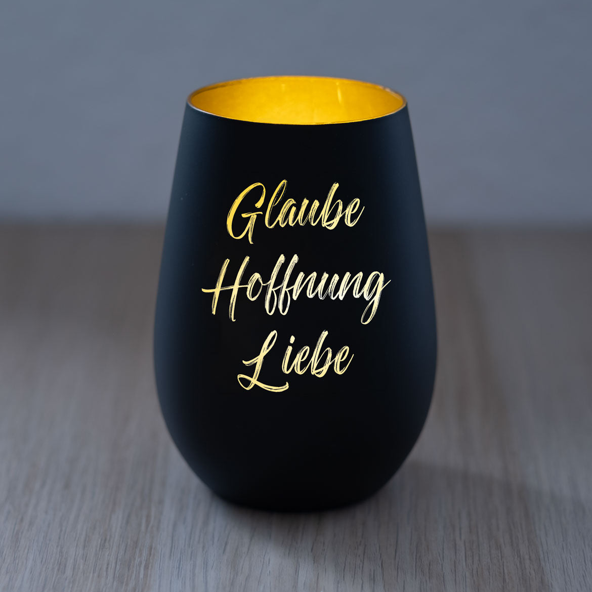 Windlicht Glaube Hoffnung Liebe