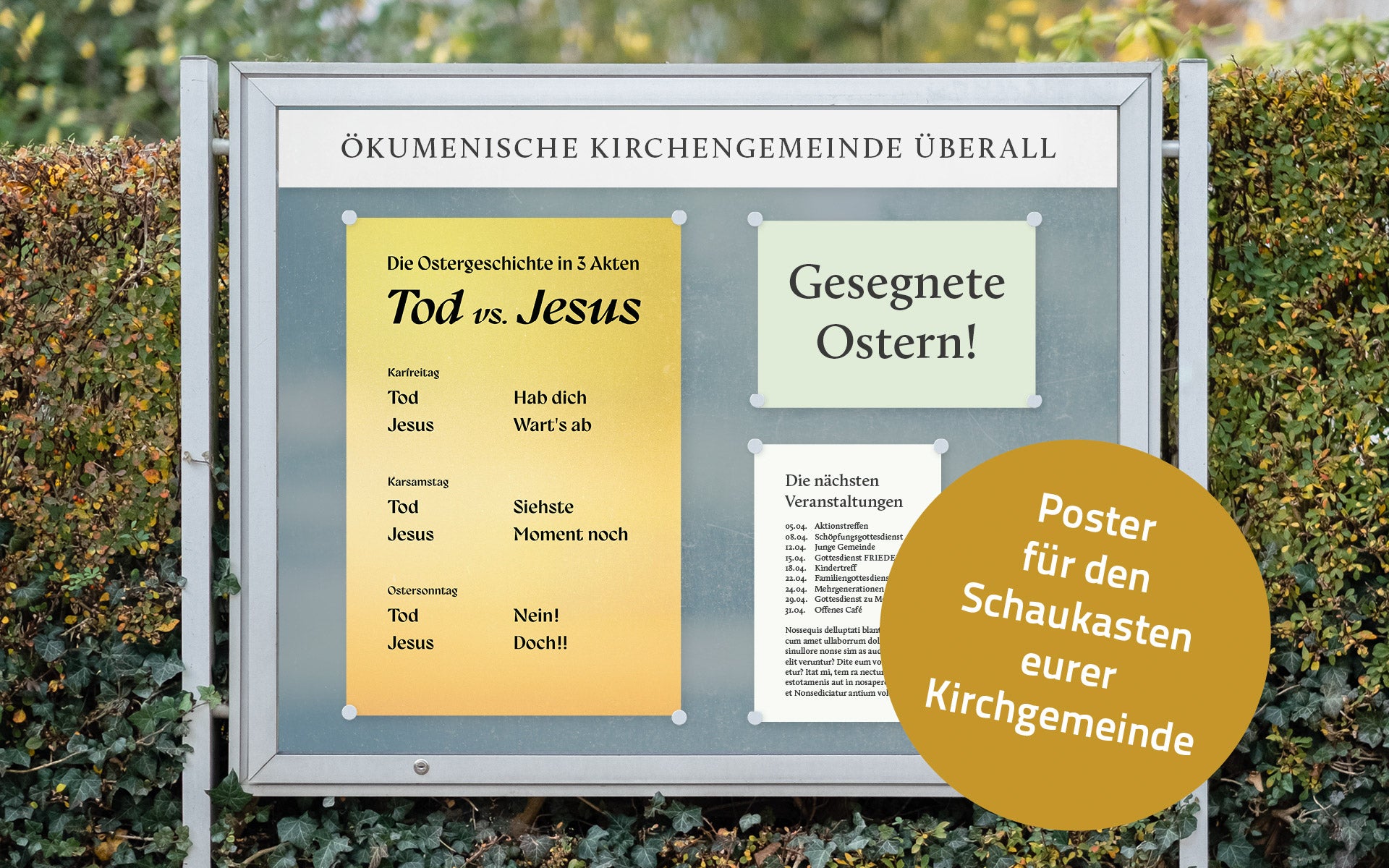 Poster Tod vs. Jesus