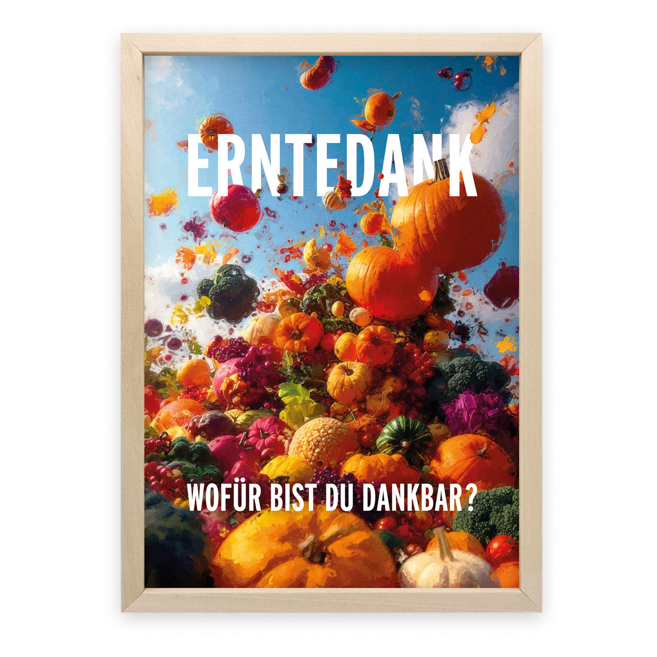 Poster Erntedank – Wofür bist du dankbar?