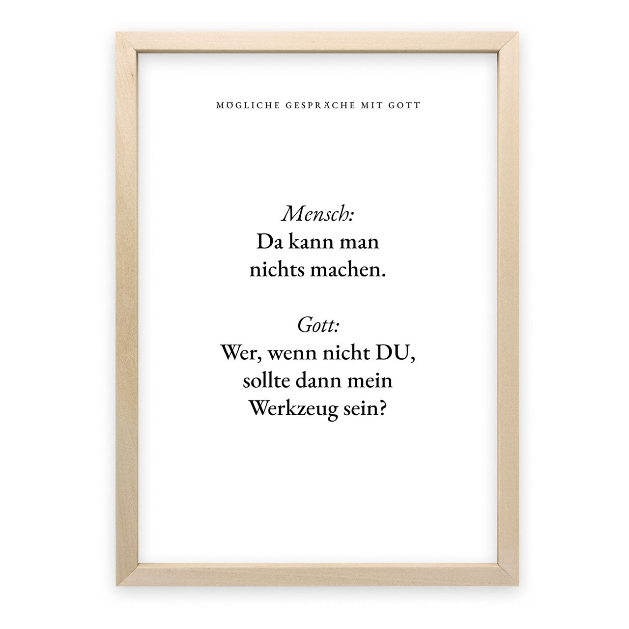 Poster Da kann man nichts machen