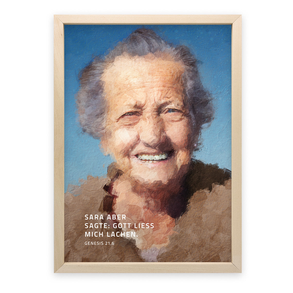 Poster Sara aber sagte: Gott ließ mich lachen